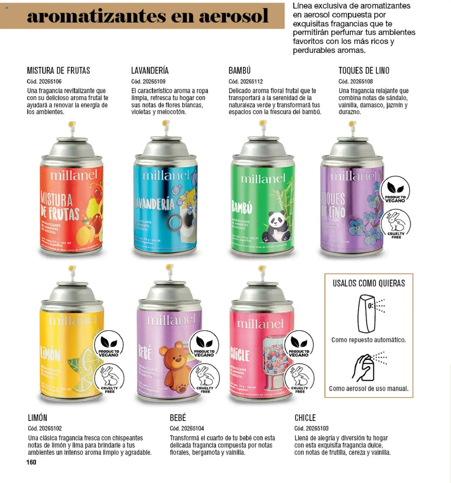 Millanel - Catálogo │ válido desde el 27.04.2026 | Página: 160 | Productos: Fragancia, Lima, Limón, Té