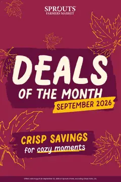 Preview of Sprouts weekly ads valid from 08/26/2026