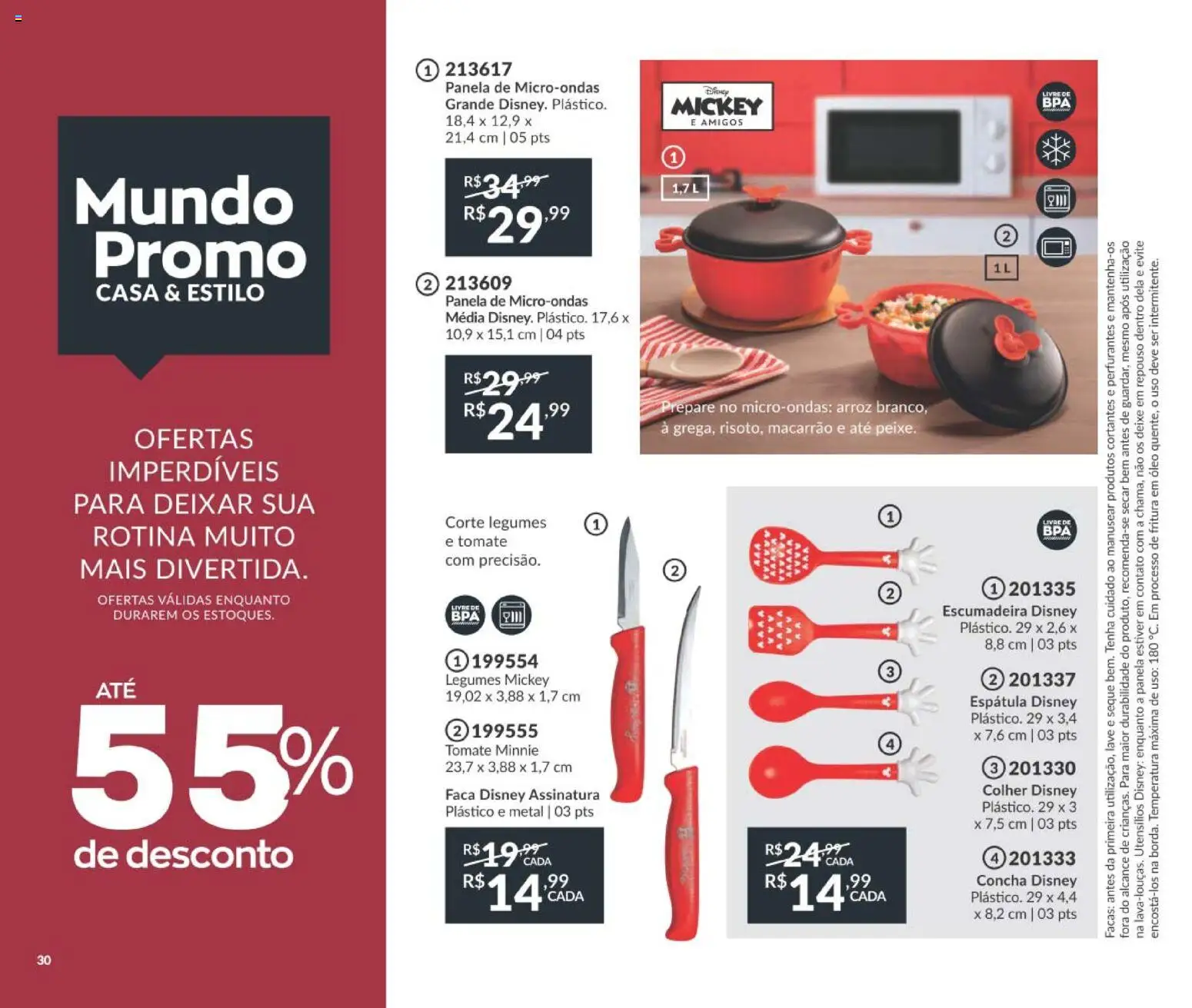 Avon Folheto - válido de 29/06/2026 | Página: 38 | Produtos: Faca, Óleo, Escumadeira, Macarrão