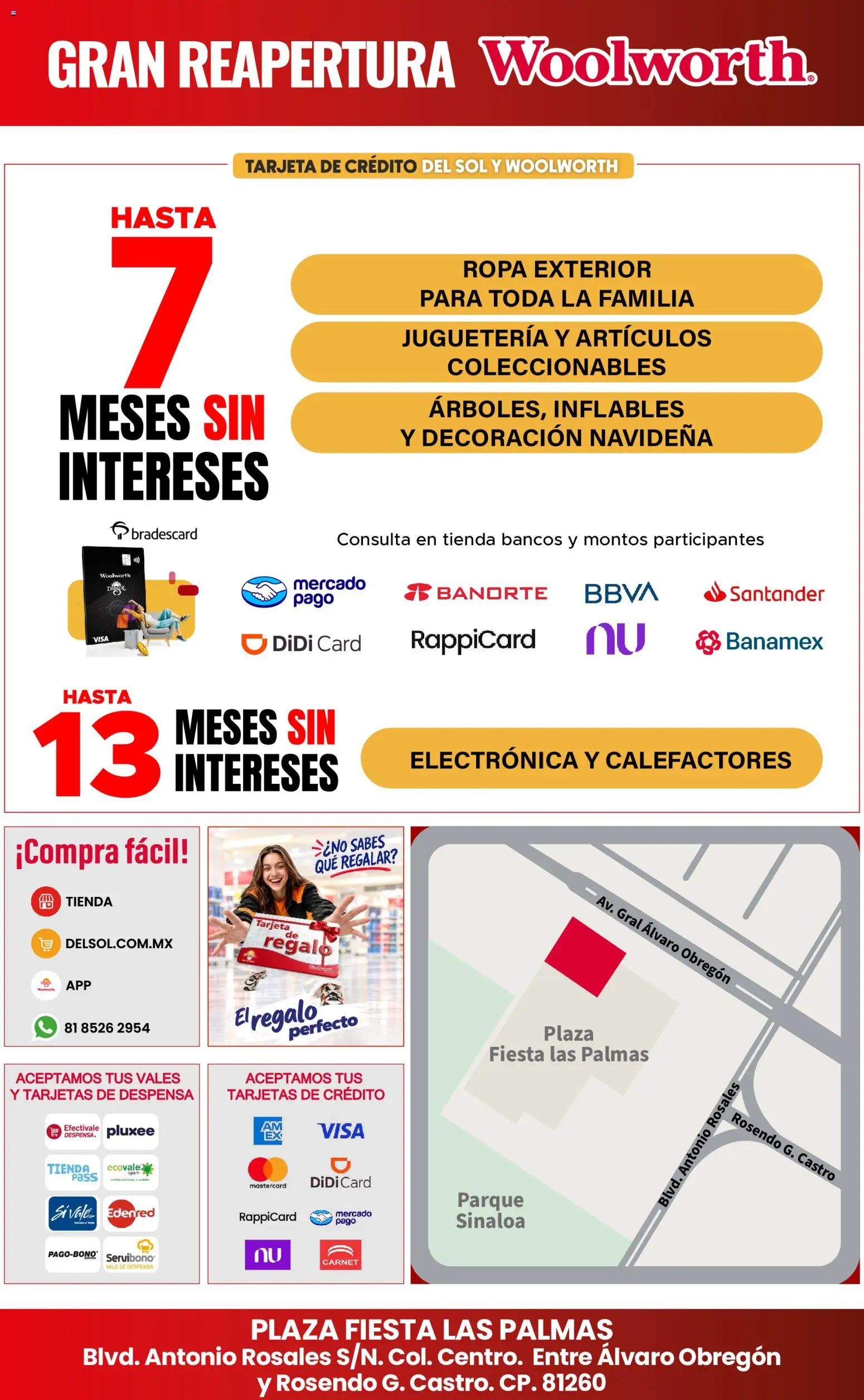 Nuevas ofertas de Del Sol y Woolworth válidas en toda la República Mexicana desde el 15/10/2026. ¡Encuentra las mejores ofertas en Del Sol y Woolworth catálogo 5 Días de Grandes Promociones - Los Mochis! | Página: 20