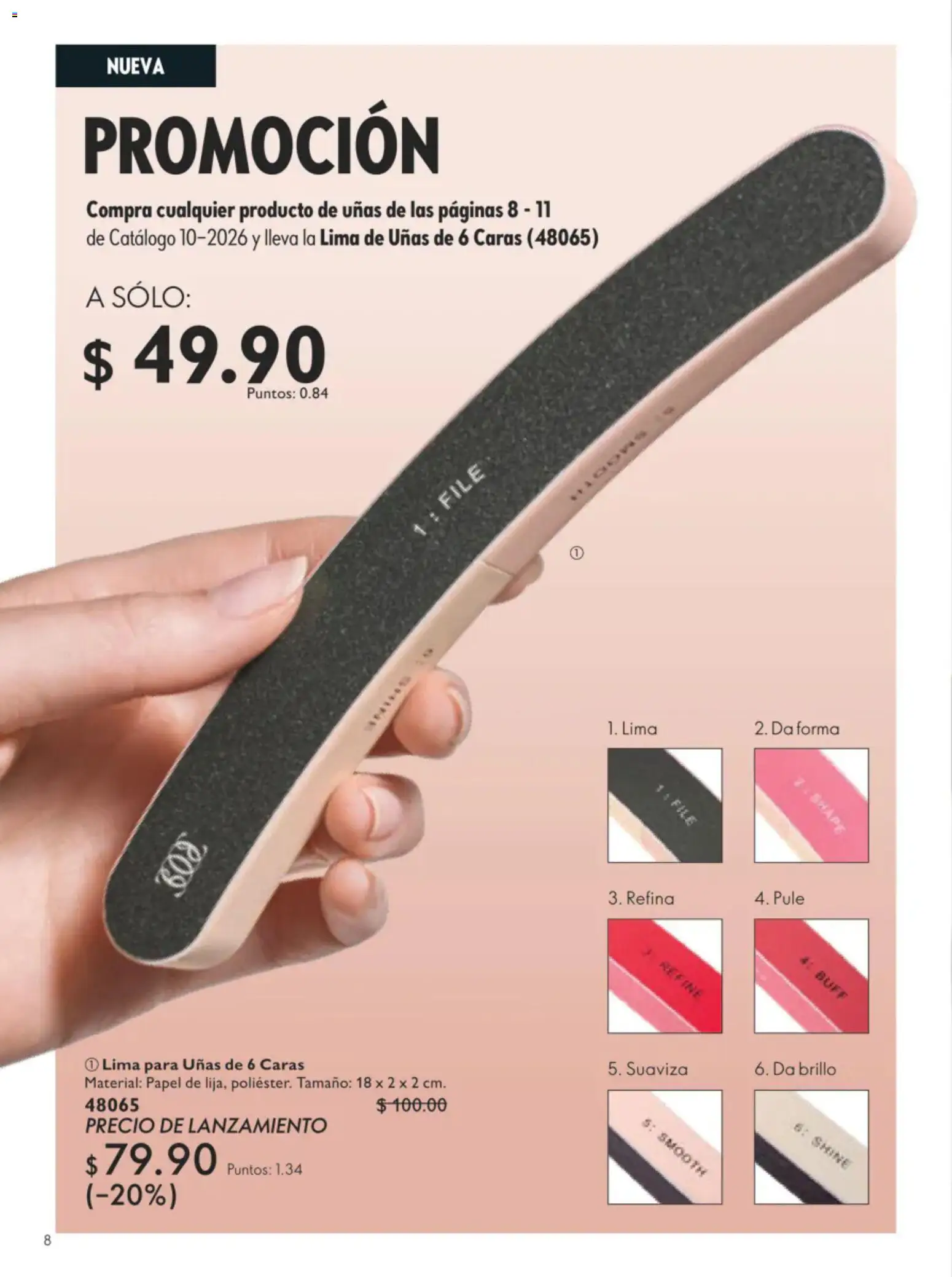 Nuevas ofertas de Oriflame válidas en toda la República Mexicana desde el 11/07/2026. ¡Encuentra las mejores ofertas en Oriflame campaña 10 2026! | Página: 8 | Productos: Lima, Brillo