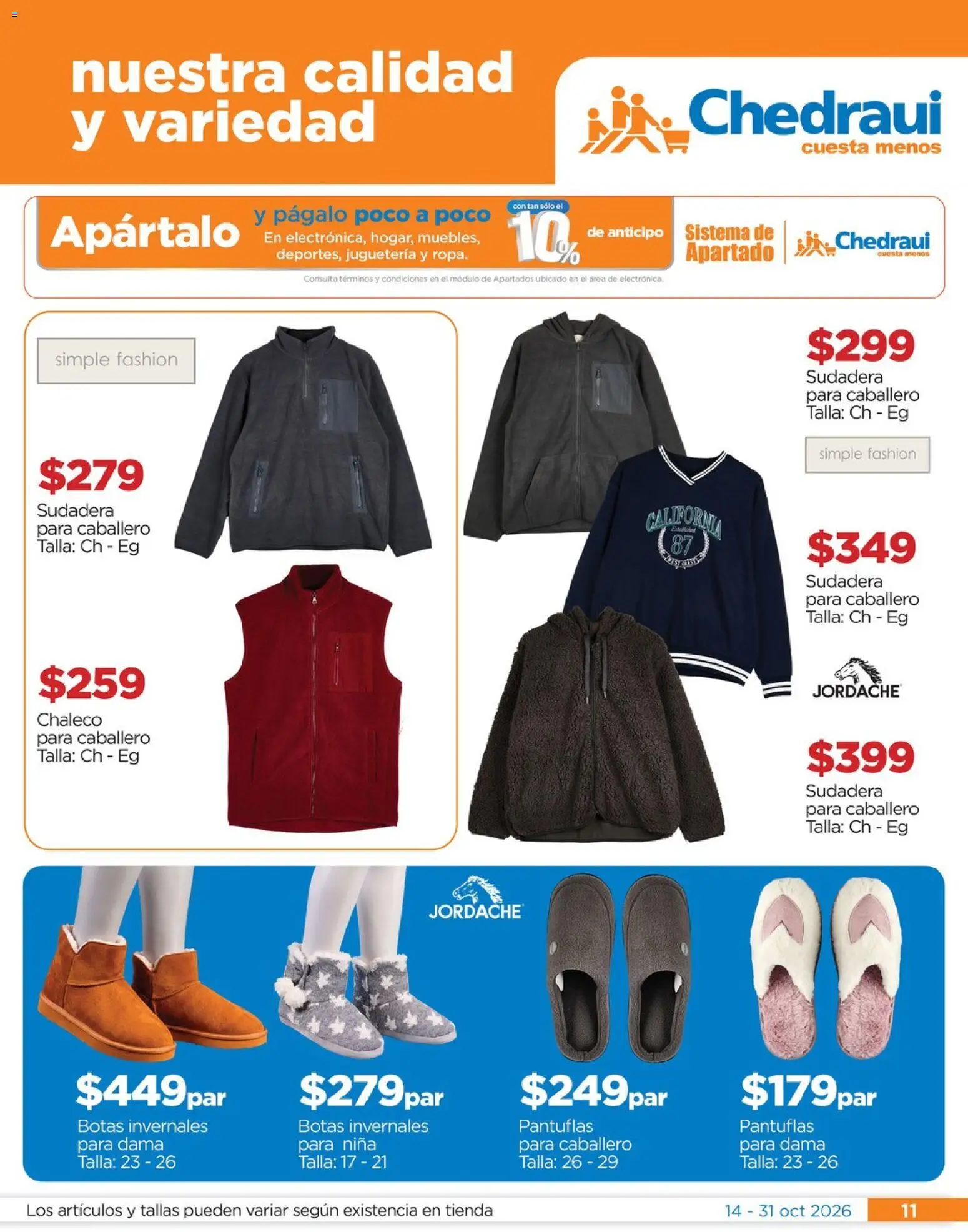Nuevas ofertas de Chedraui válidas en toda la República Mexicana desde el 14/10/2026. ¡Encuentra las mejores ofertas en Chedraui folleto Nuestras marcas propias calidad y variedad que cuesta menos! | Página: 11