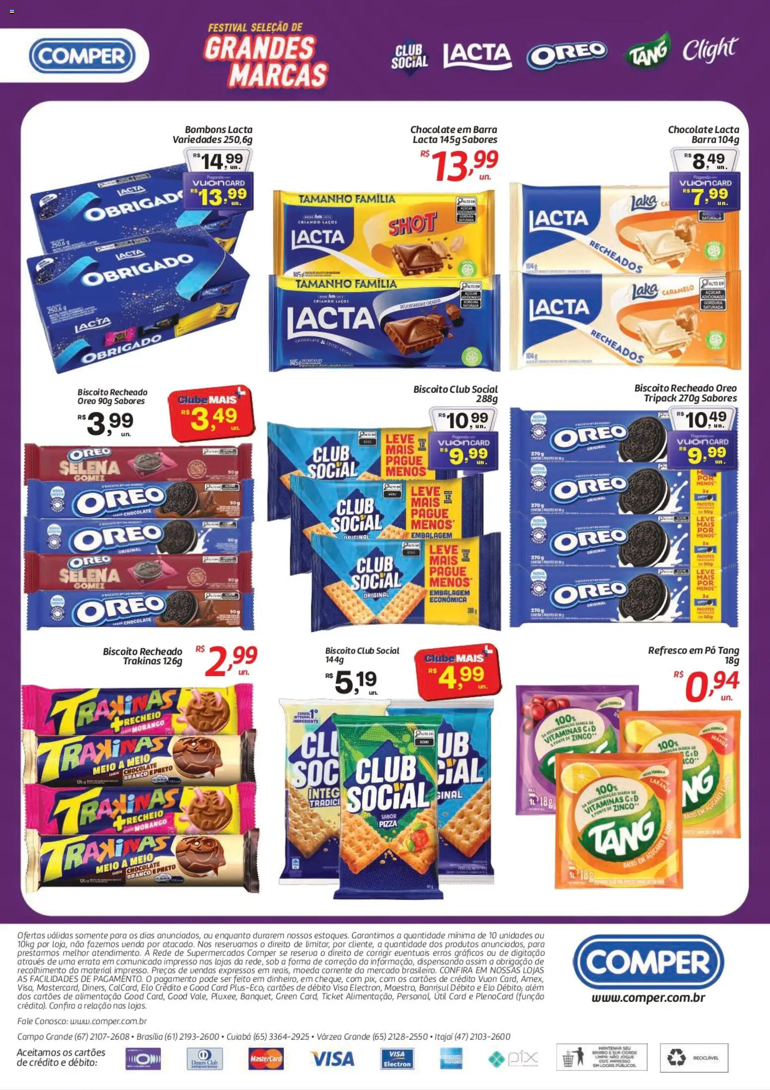 Comper Folheto - válido de 05/08/2026 | Página: 2 | Produtos: Biscoito, Chocolate, Manga, Chocolate em barra