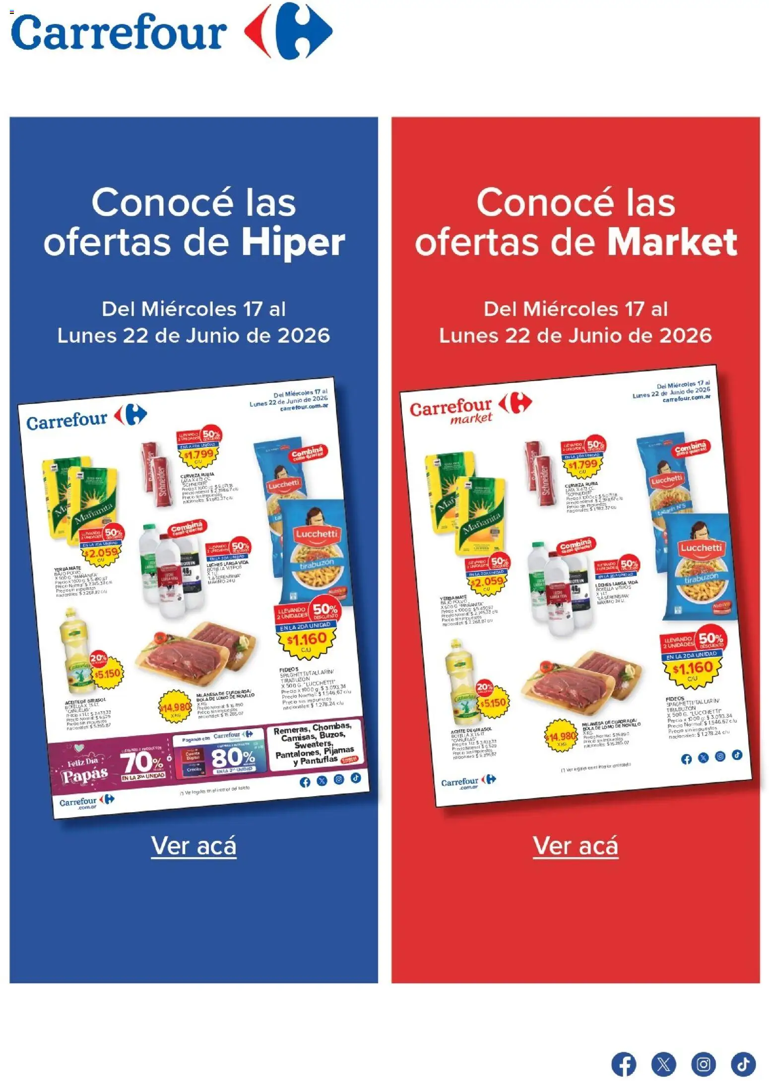 Carrefour ofertas │ válido desde el 17.06.2026 | Página: 1 | Productos: Botella, Aceite, Polvo, Cerveza
