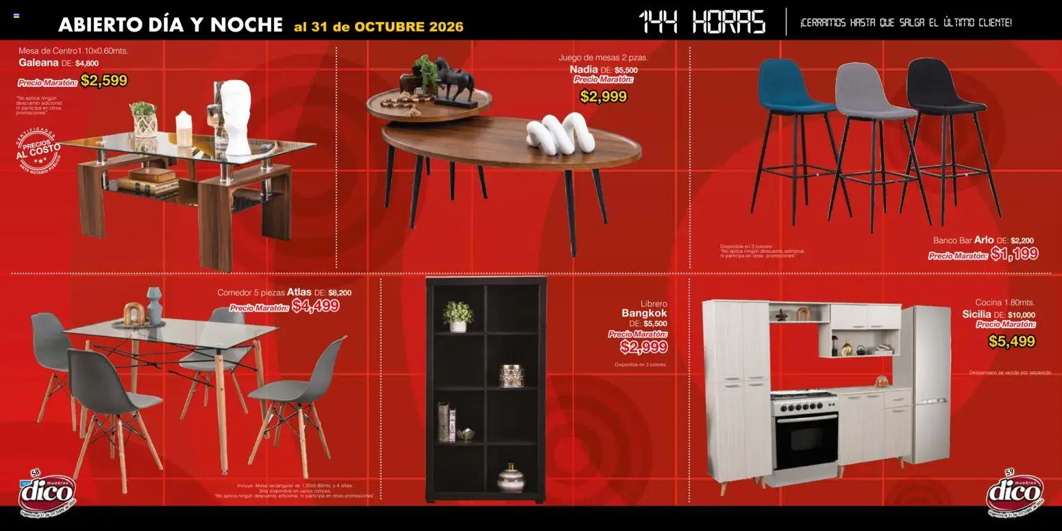 Nuevas ofertas de Muebles Dico válidas en toda la República Mexicana desde el 22/01/2026. ¡Encuentra las mejores ofertas en Muebles Dico catálogo! | Página: 30