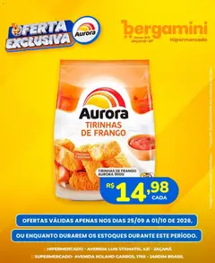 Supermercado Bergamini ofertas Aurora - Pré-Visualização do folheto da loja Supermercado Bergamini, válido de 25/09/2026