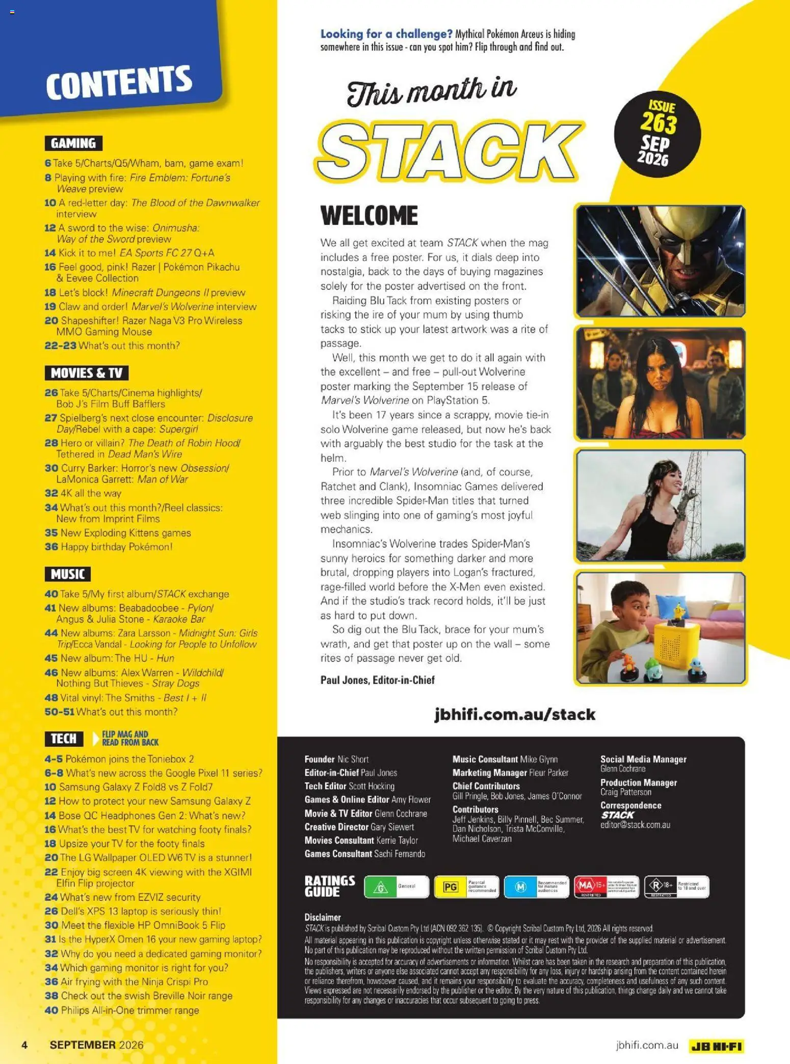 JB Hi-Fi catalogue - valid from 01/09/2026 | Page: 4 | Products: Mouse, Headphones, Game, Projector