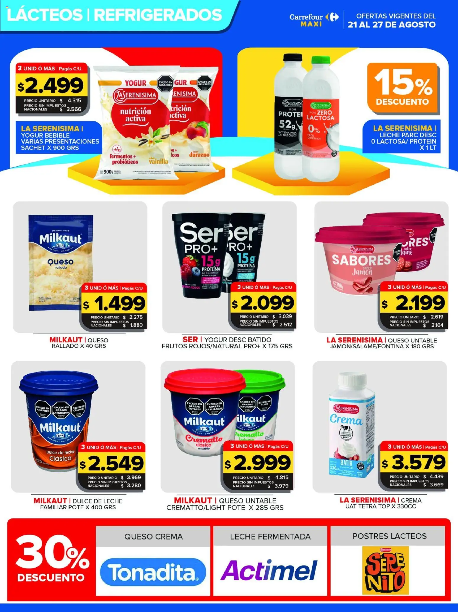 Carrefour Maxi catálogo │ válido desde el 21/08/2026 | Página: 8 | Productos: Frutos rojos, Vainilla, Queso crema, Crema