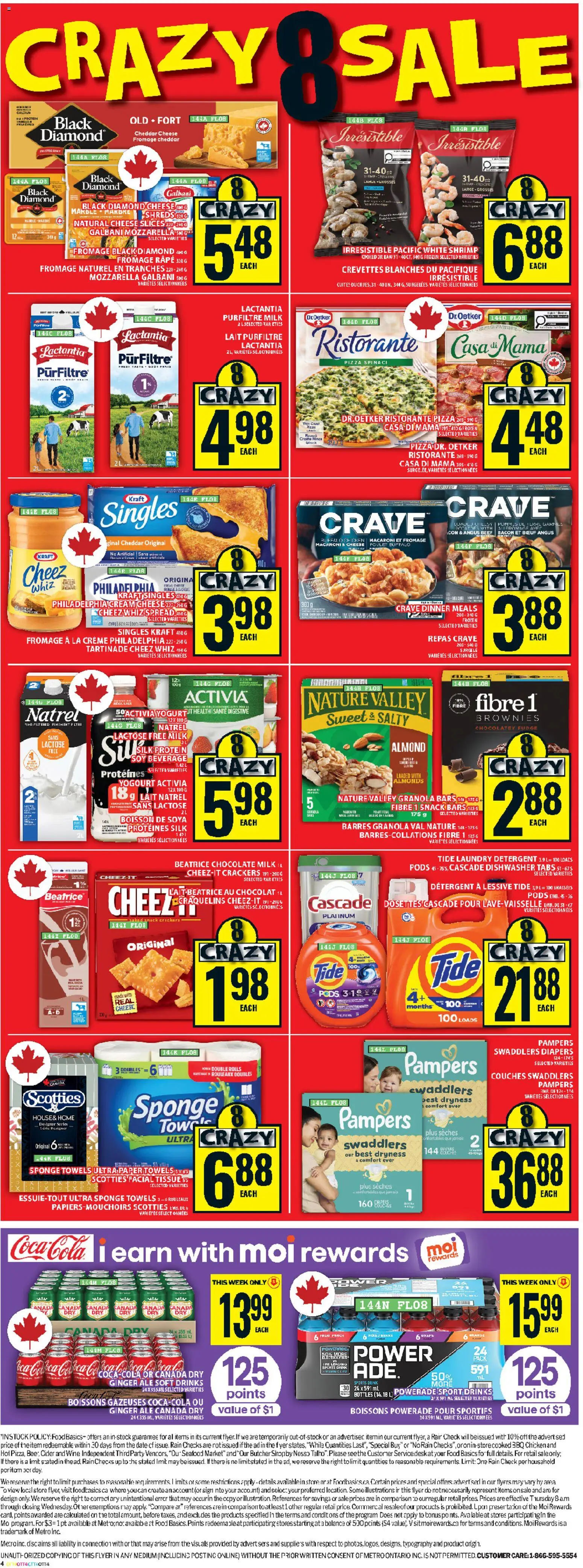 Food Basics flyer valid from 16.04.2026 | Page: 3 | Products: Beef, Potatoes, Detergent, Wine