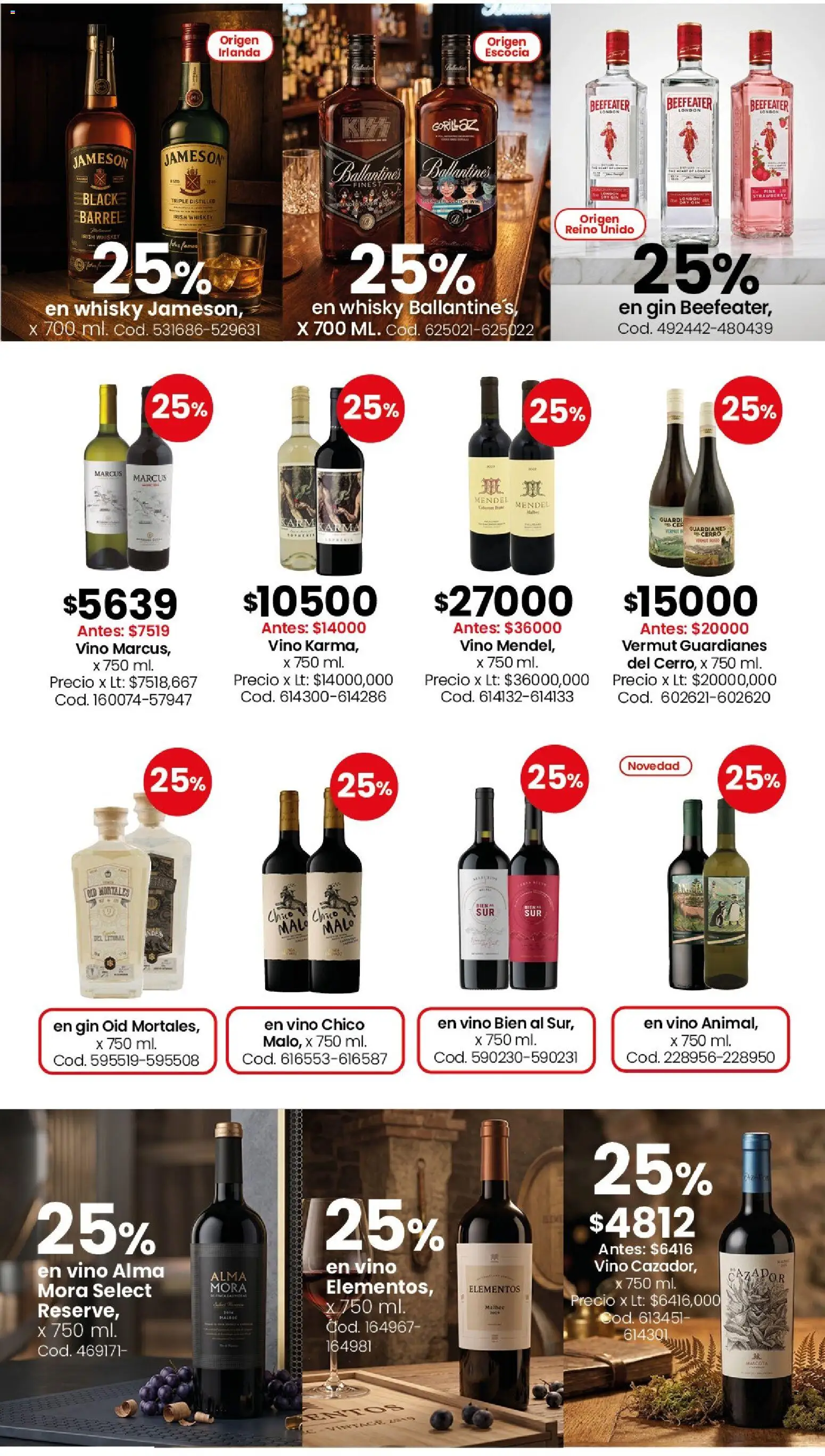 Coto - Almacén y bebidas │ válido desde el 01.06.2026 | Página: 9 | Productos: Whisky, Gin, Whiskey, Vino