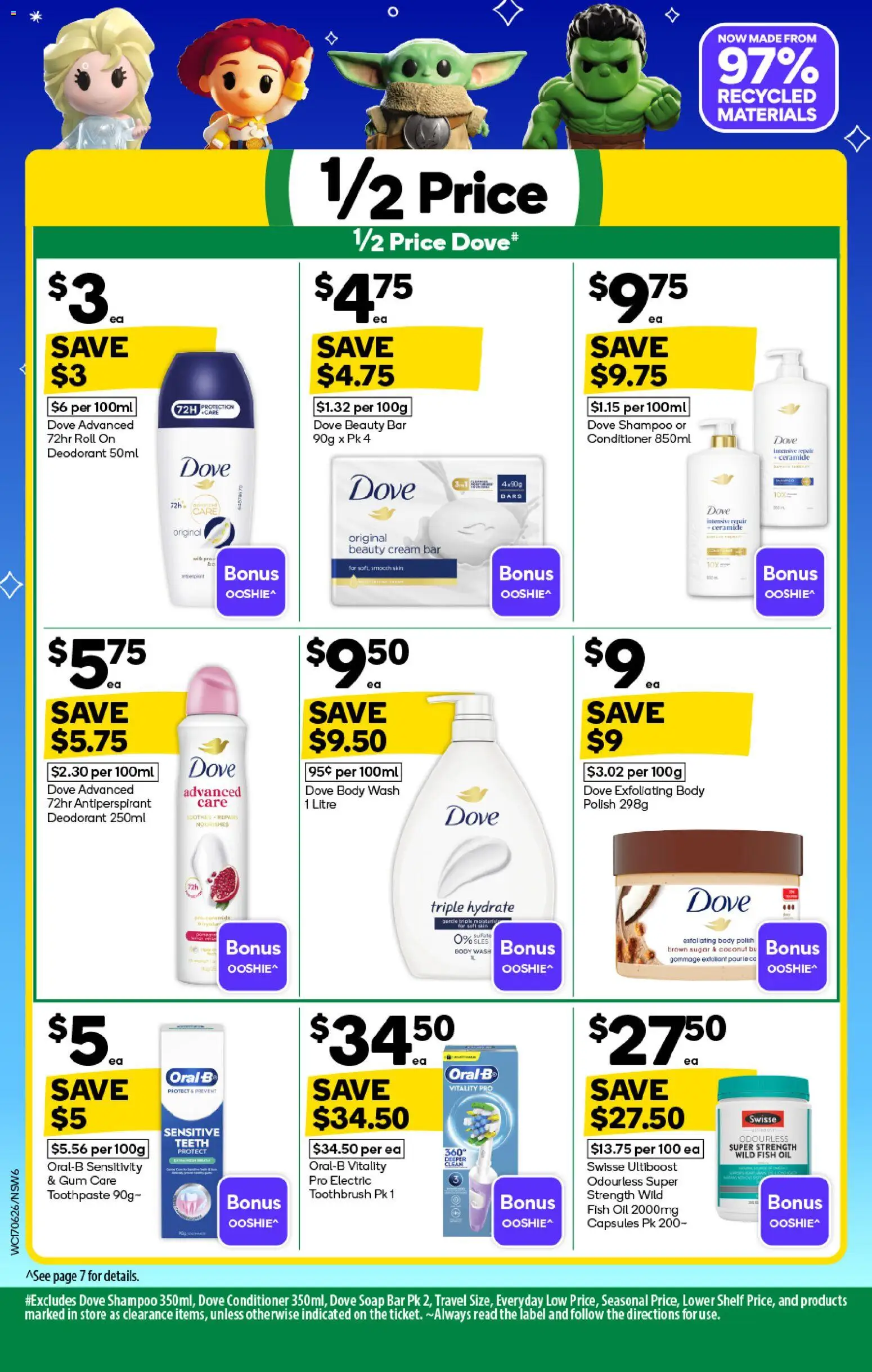 Woolworths catalogue - valid from 15/07/2026 | Page: 6 | Products: Shampoo, Polish, Sugar, Electric toothbrush