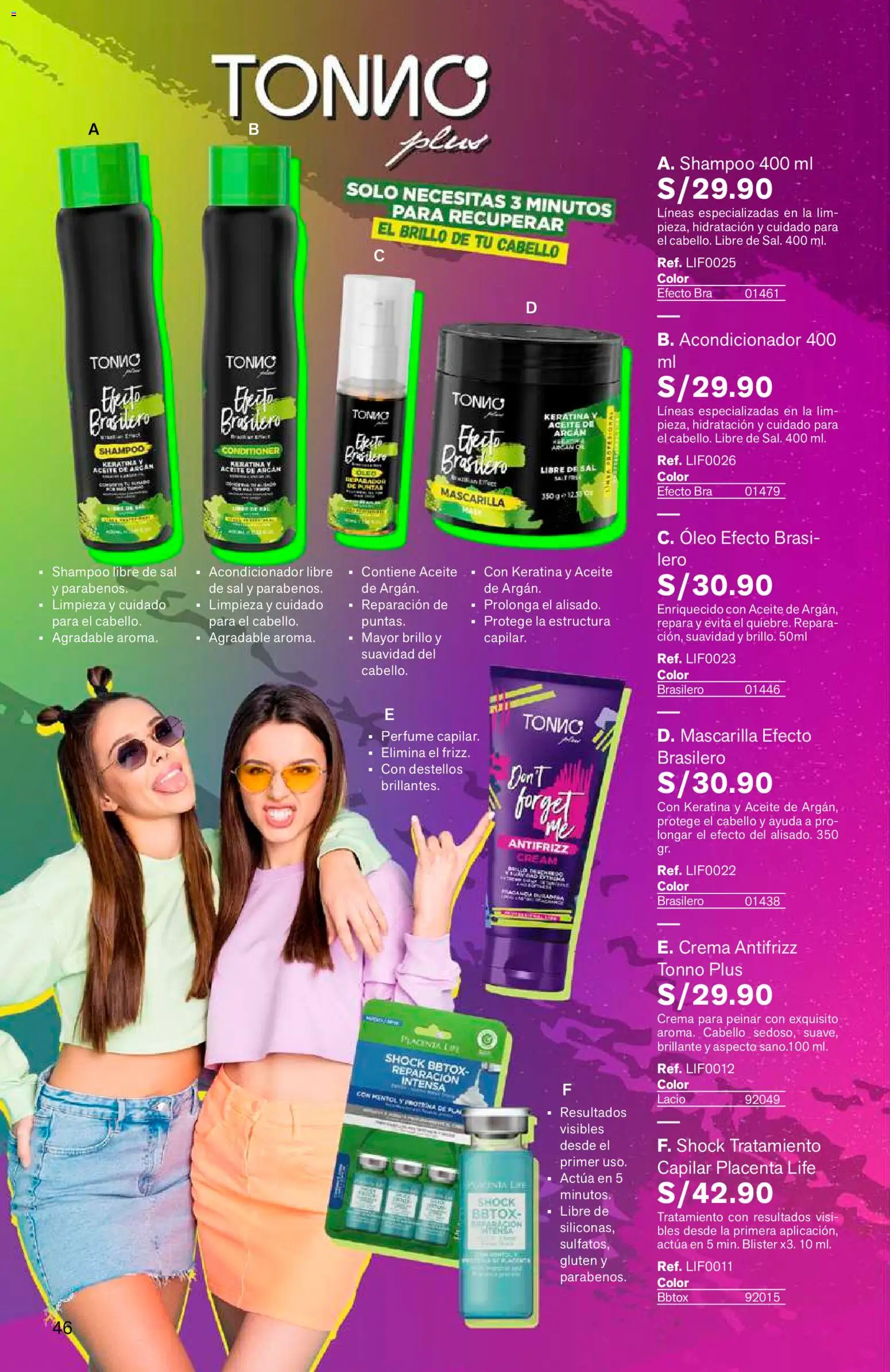 Catálogo Leonisa válido desde 24/08/2026 | Página: 46 | Productos: Sal, Aceite, Crema, Perfume