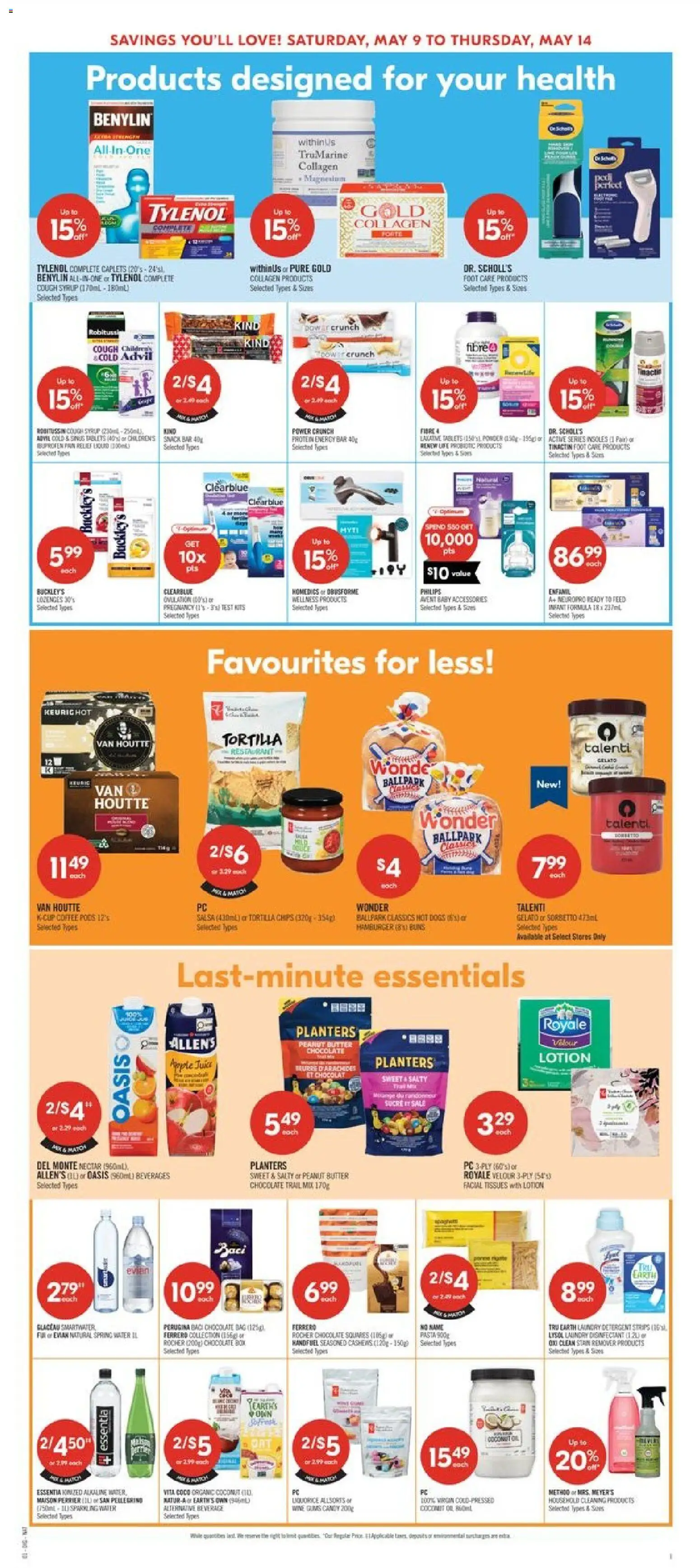Shoppers flyer valid from 08.05.2026 | Page: 15 | Products: Pasta, PC, Detergent, Couch