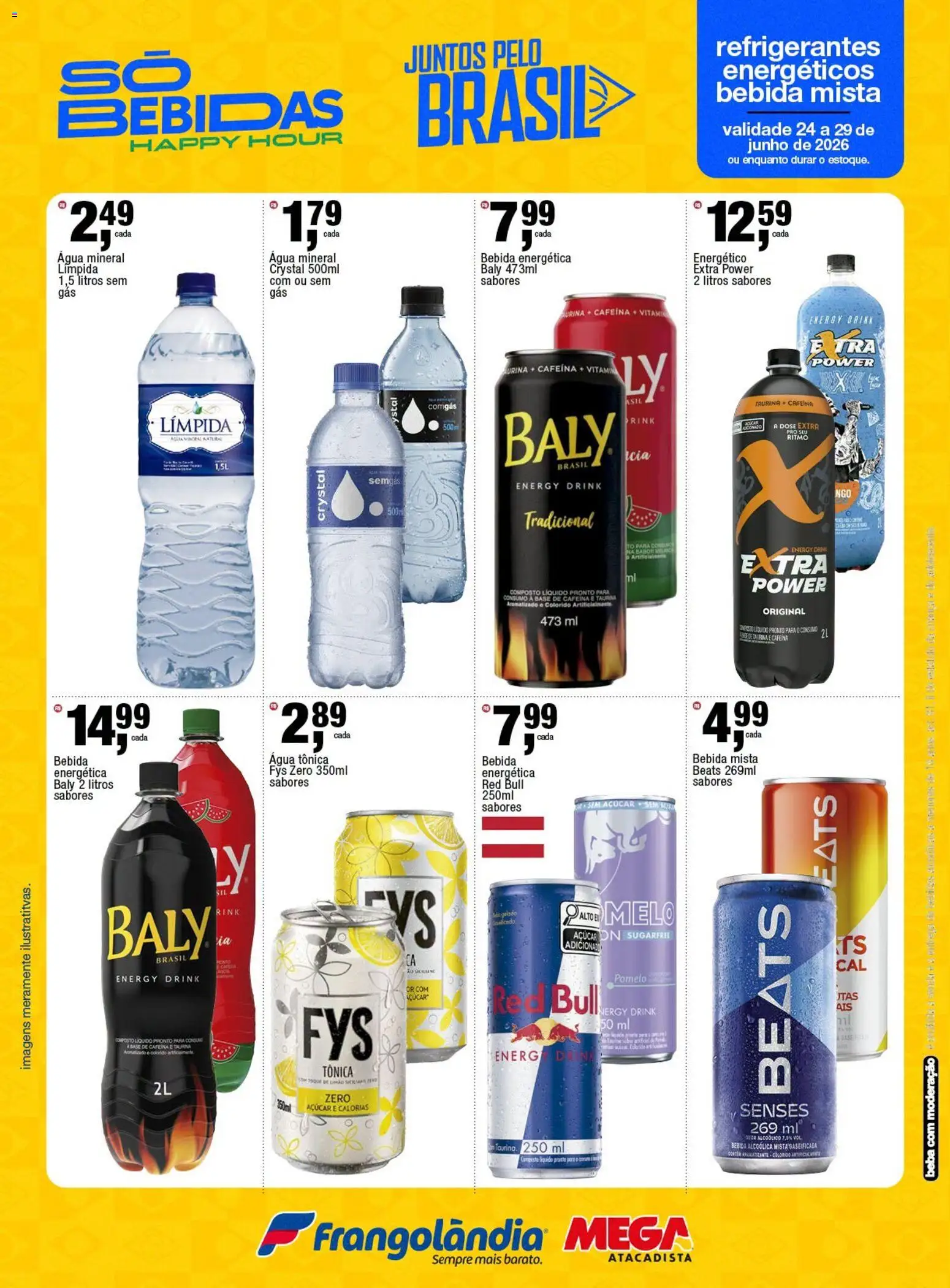 Frangolândia Folheto - válido de 24/06/2026 | Página: 2 | Produtos: Energético, Bebida, Água mineral, Açúcar