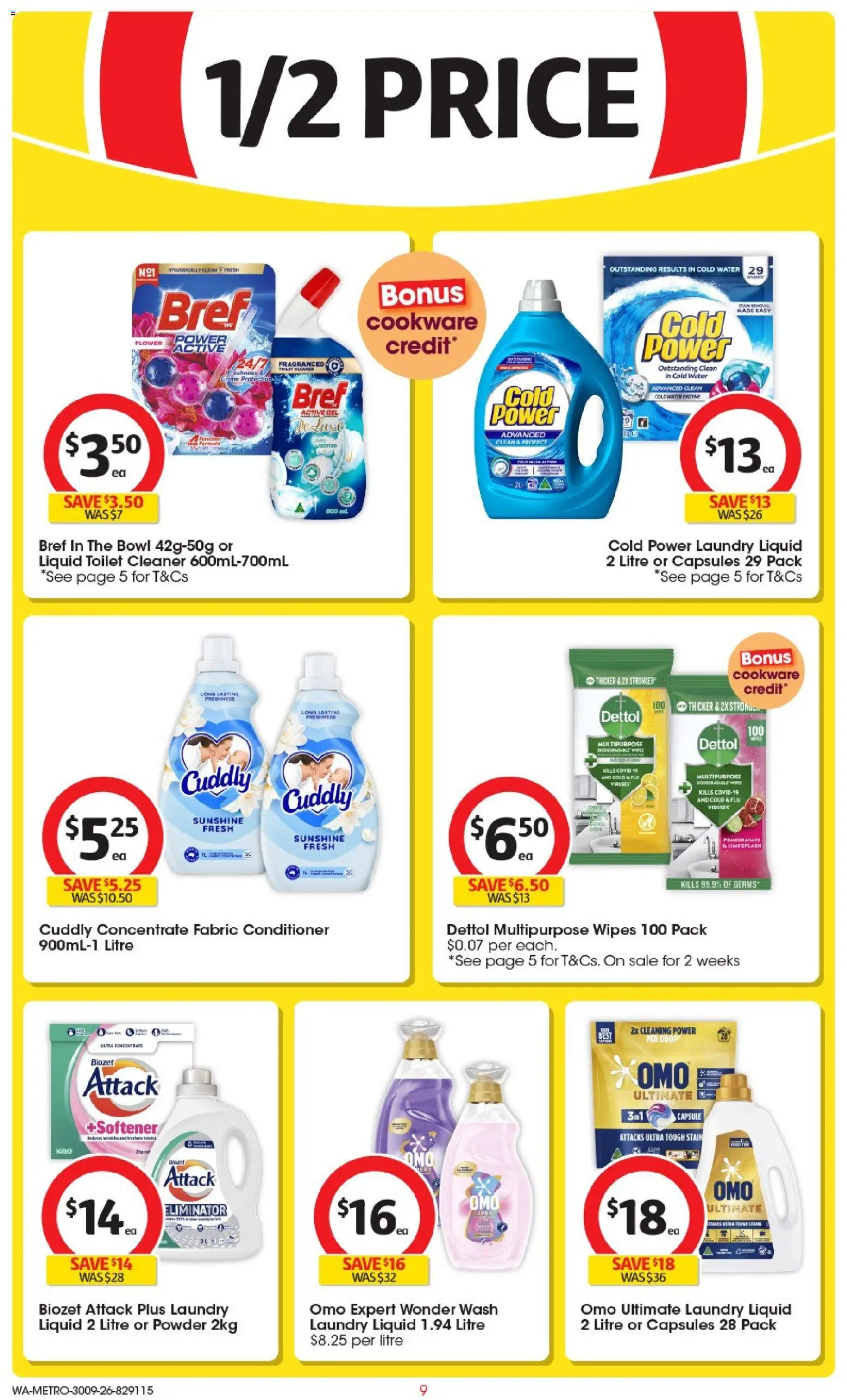 Coles catalogue - valid from 30/09/2026 | Page: 9 | Products: Eyeliner, Conditioner, Razor, Toothbrush