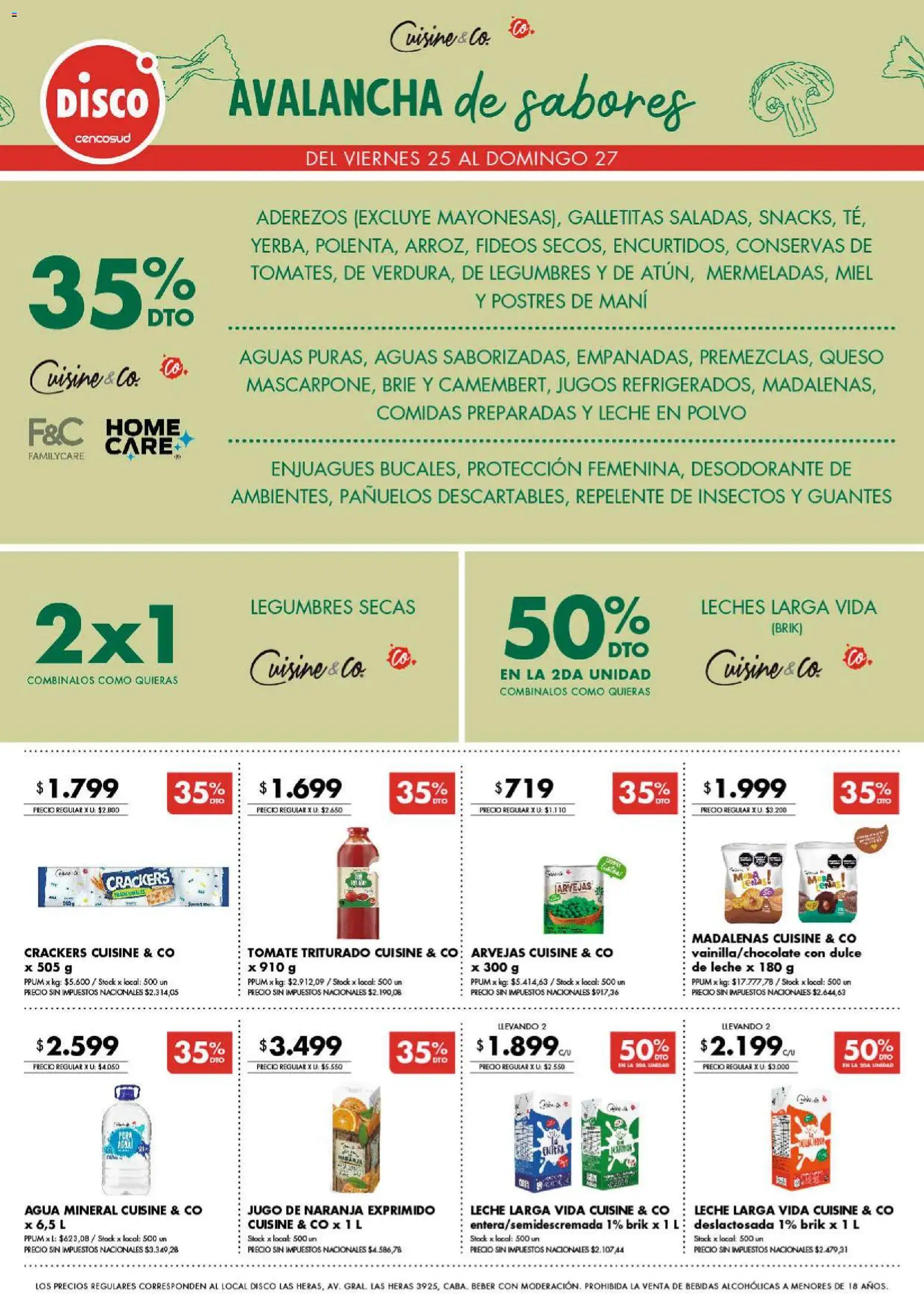 Disco - Ofertas | Córdoba │ válido desde el 25/09/2026 | Página: 7 | Productos: Repelente de insectos, Mani, Leche, Fideos