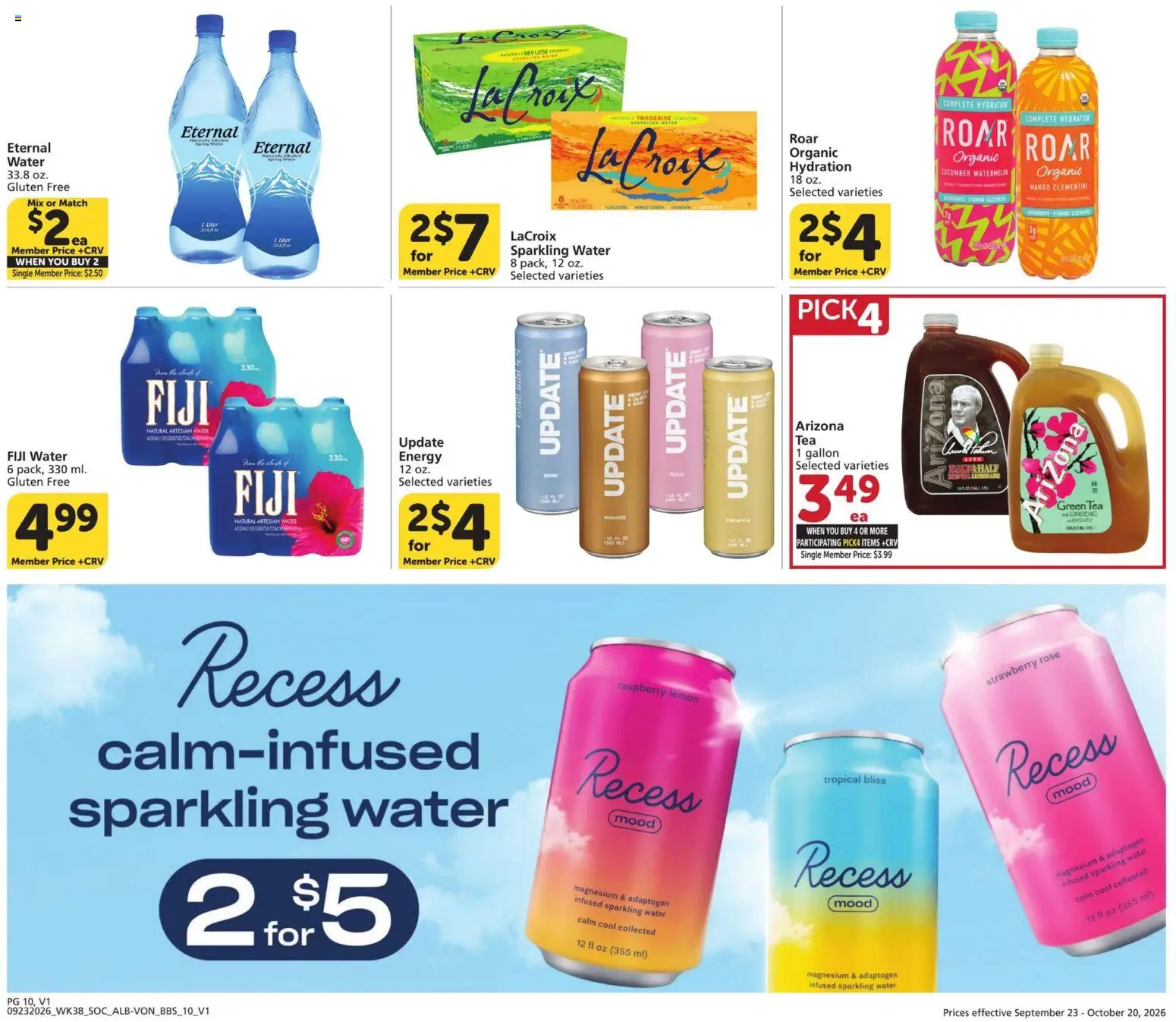 Vons Big Book of Savings - valid from 09/23/2026 | Page: 10 | Products: Magnesium, Cucumber, Tea, Raspberry