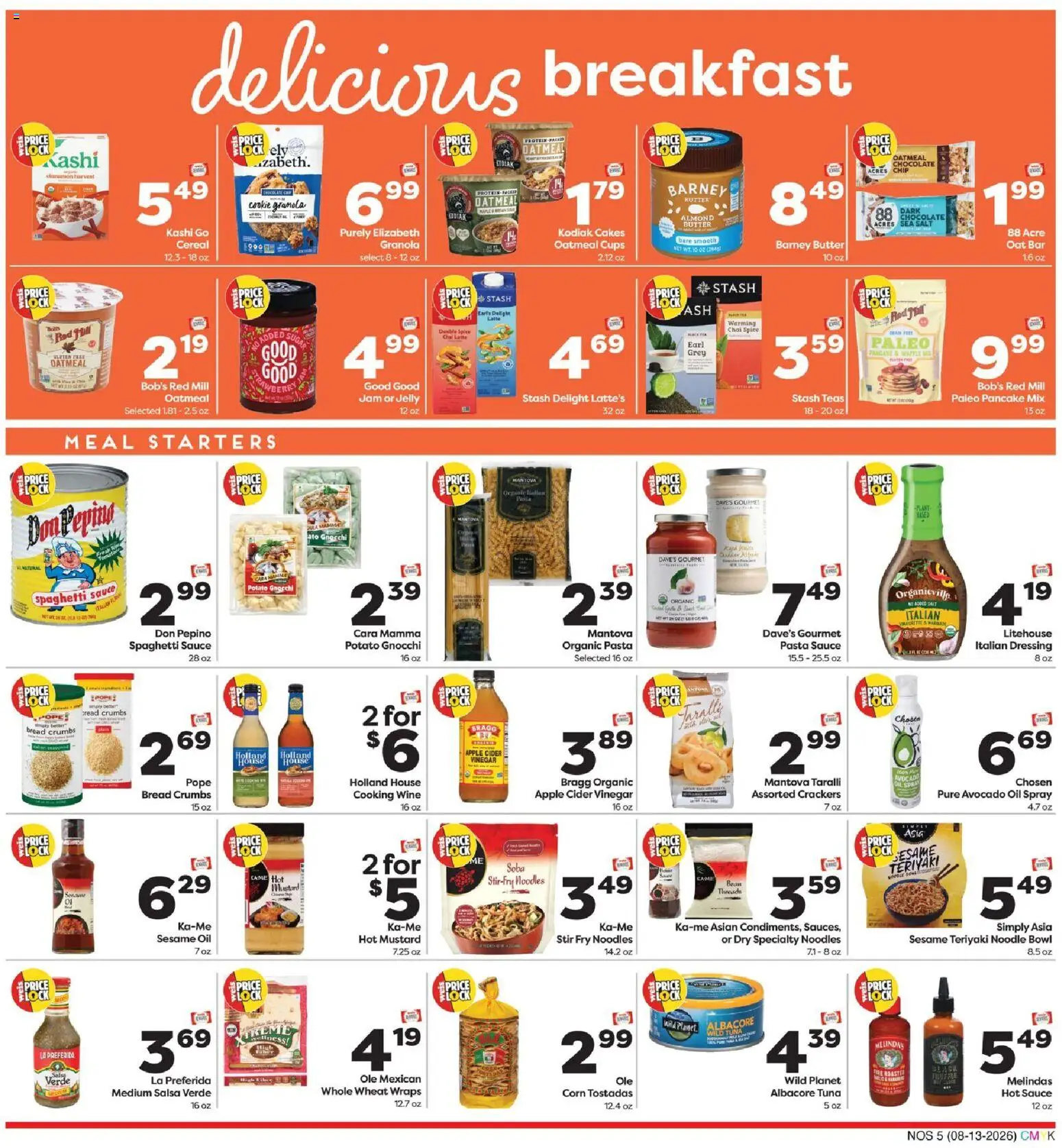 Weis Natural & Living - valid from 08/13/2026 | Page: 5 | Products: Noodles, Pasta, Oatmeal, Dressing