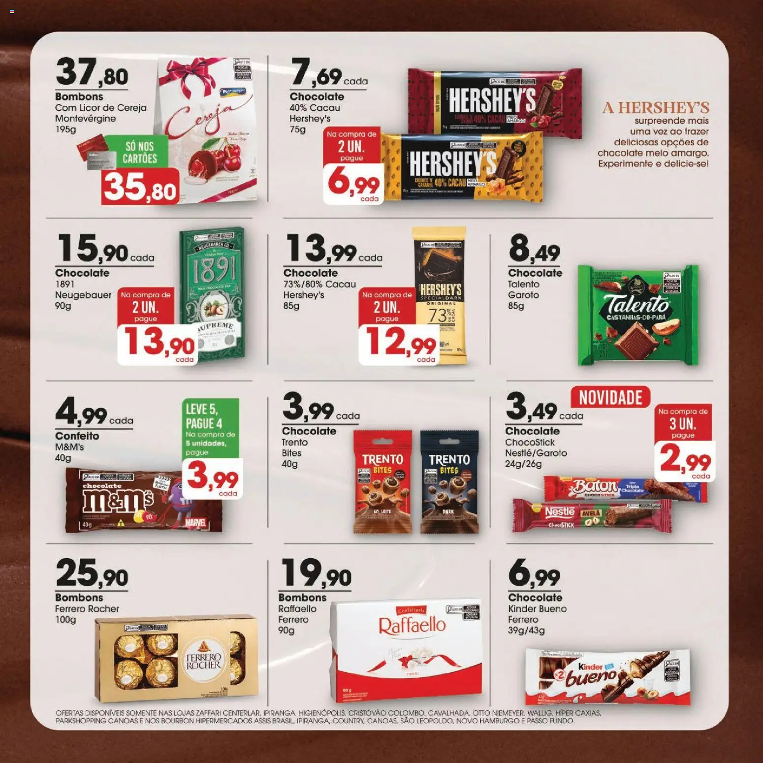 Zaffari Folheto - válido de 16/07/2026 | Página: 5 | Produtos: Leite, Neugebauer, Bourbon, Ferrero Rocher