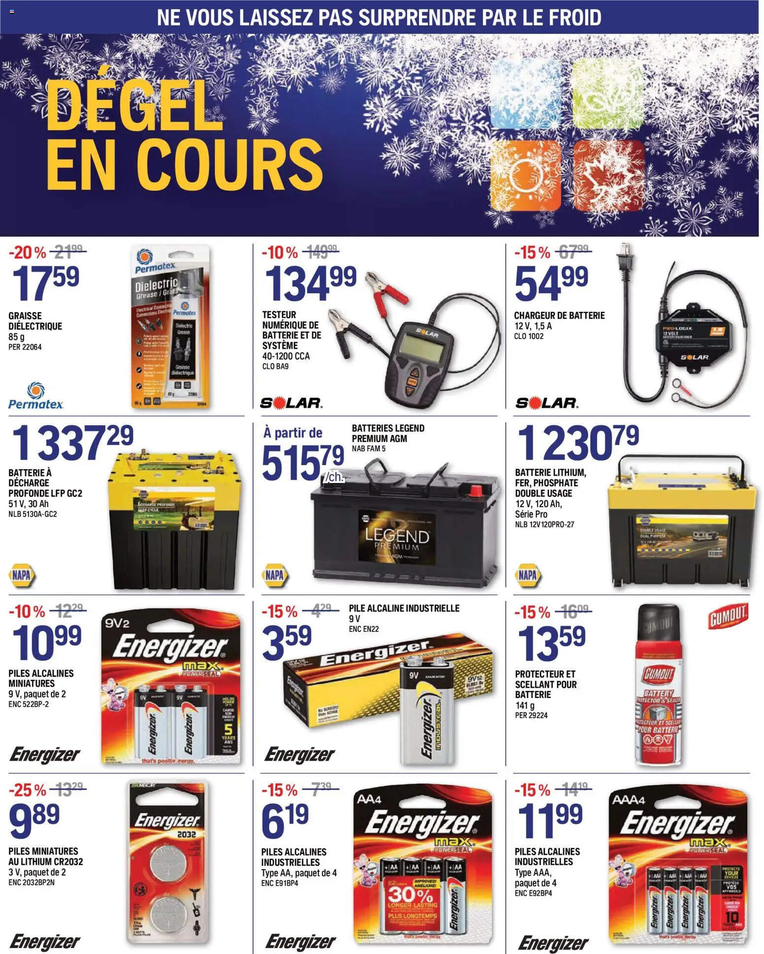 NAPA Auto Parts flyer valid from Oct 1, 2026 | Page: 2 | Products: Batteries, Battery