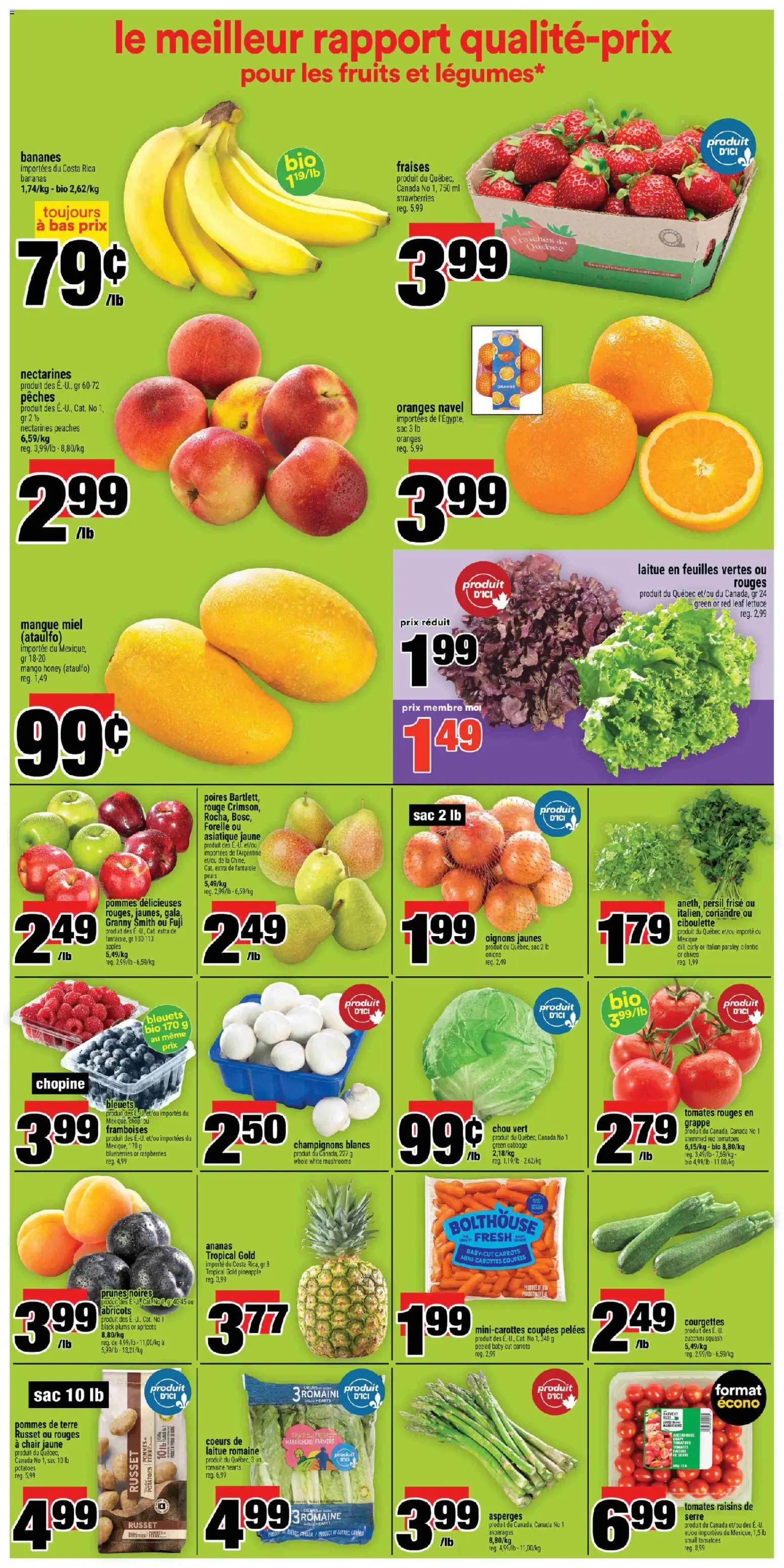 Super C flyer valid from 18.06.2026 | Page: 4 | Products: Strawberries, Oranges, Tomatoes, Bananas