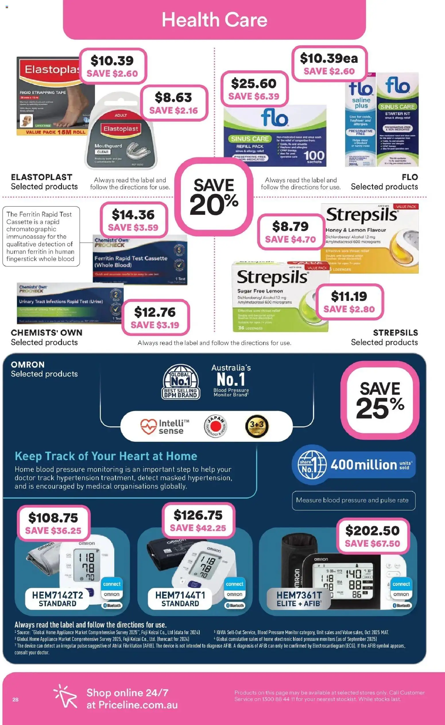 Priceline Pharmacy catalogue - valid from 05.03.2026 | Page: 28 | Products: Sugar, Appliance, Monitor, Sinus