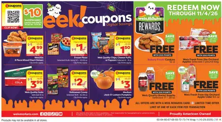 Preview of Weis weekly ads valid from 10/29/2026