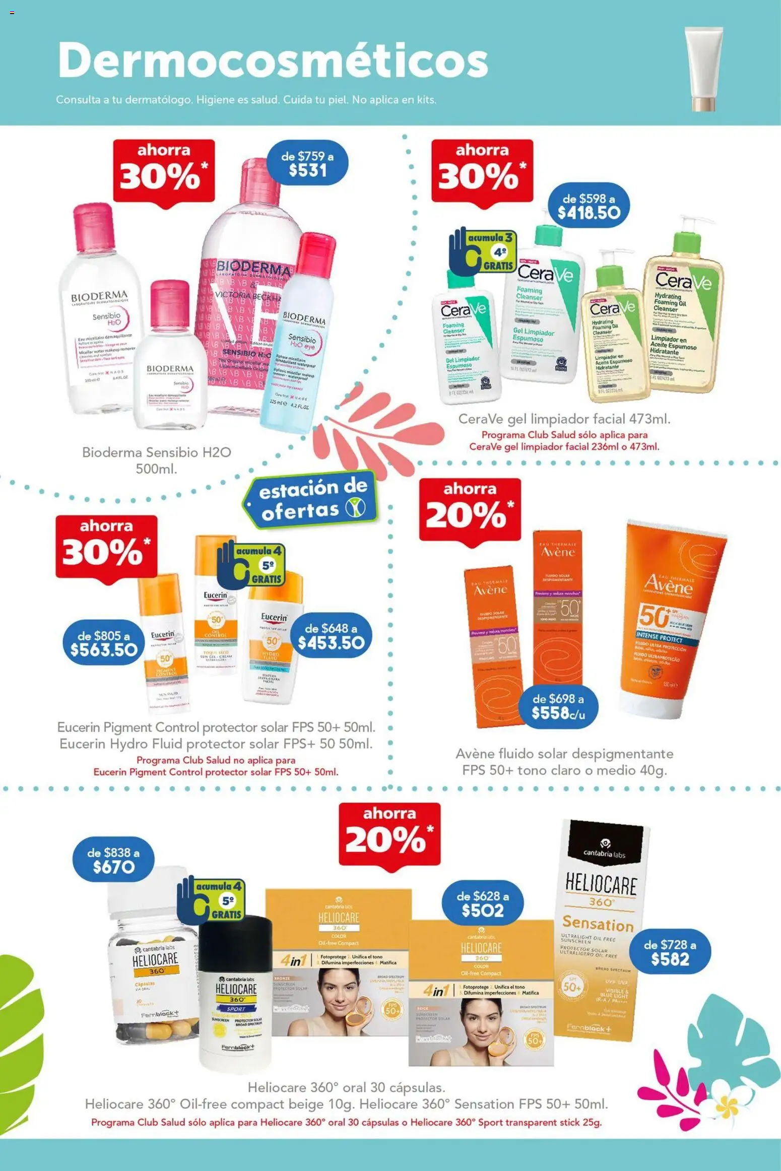Nuevas ofertas de Farmacia San Pablo válidas en toda la República Mexicana desde el 05/07/2026. ¡Encuentra las mejores ofertas en Farmacia San Pablo catálogo! | Página: 8 | Productos: Aceite, Limpiador, Limpiador facial, Protector solar
