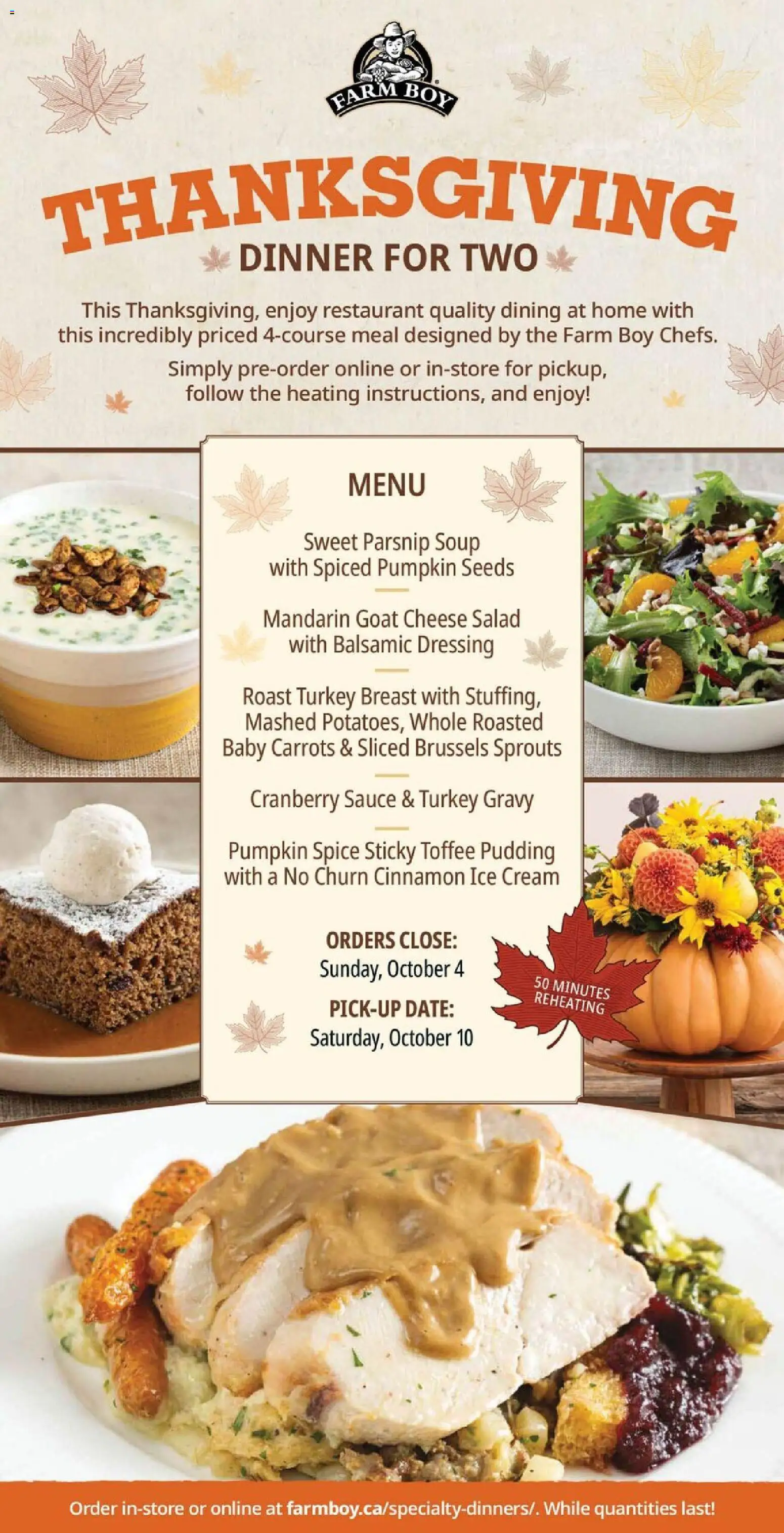 Farm Boy flyer valid from Sep 3, 2026 | Page: 6 | Products: Ice cream, Salad, Turkey breast, Dressing