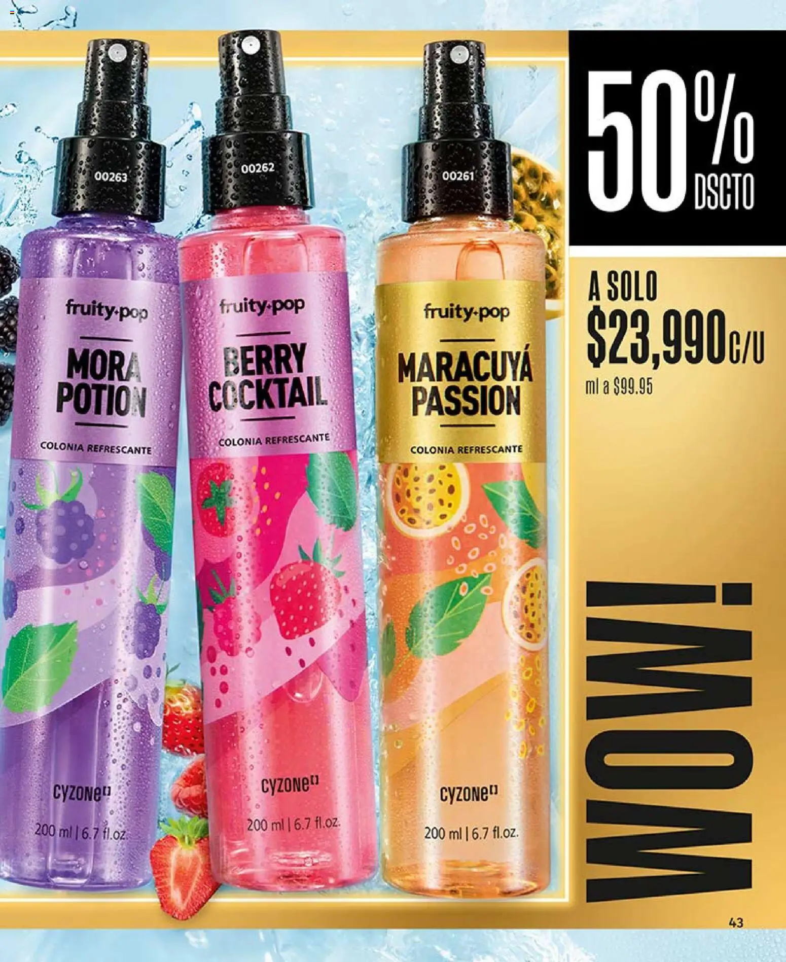 CyZone revista - valida desde el 24.04.2026 | Página: 43 | Productos: Maracuyá, Mora
