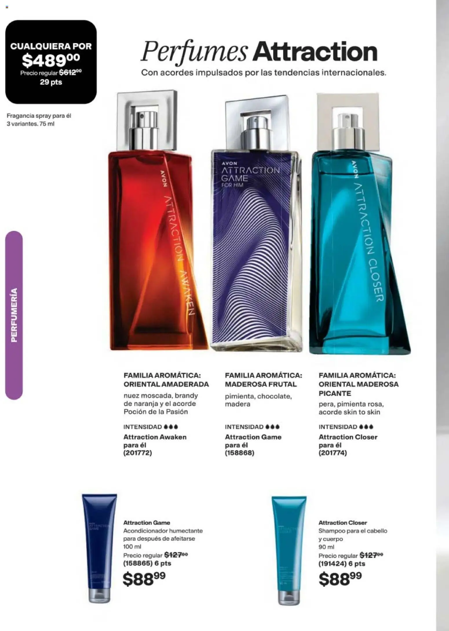 Nuevas ofertas de AVON válidas en toda la República Mexicana desde el 24.04.2026. ¡Encuentra las mejores ofertas en AVON campaña 7 2026! | Página: 102 | Productos: Pimienta, Nuez, Perfume, Acondicionador