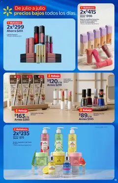 Vista previa de Walmart folleto, nuevo folleto de la tienda, válido en México a partir del 03/06/2026 | Página: 13 | Productos: Crema, Limpiador, Maquillaje, Delineador