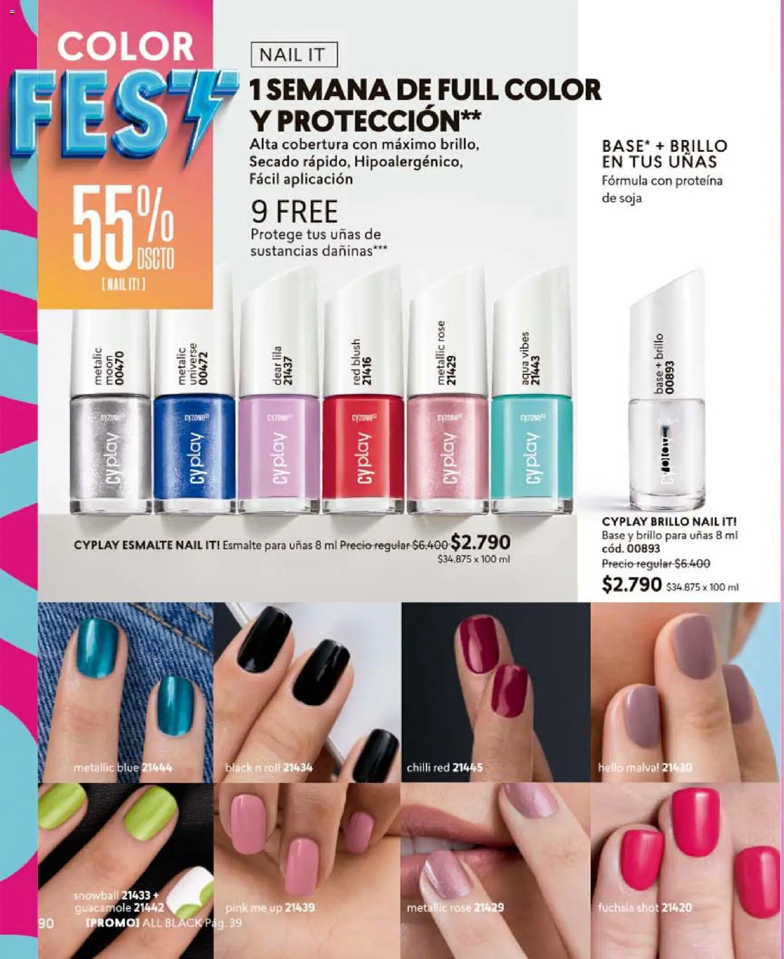 Catálogo CyZone Campaña 10 │ válido desde el 01.06.2026 | Página: 90 | Productos: Brillo, Base