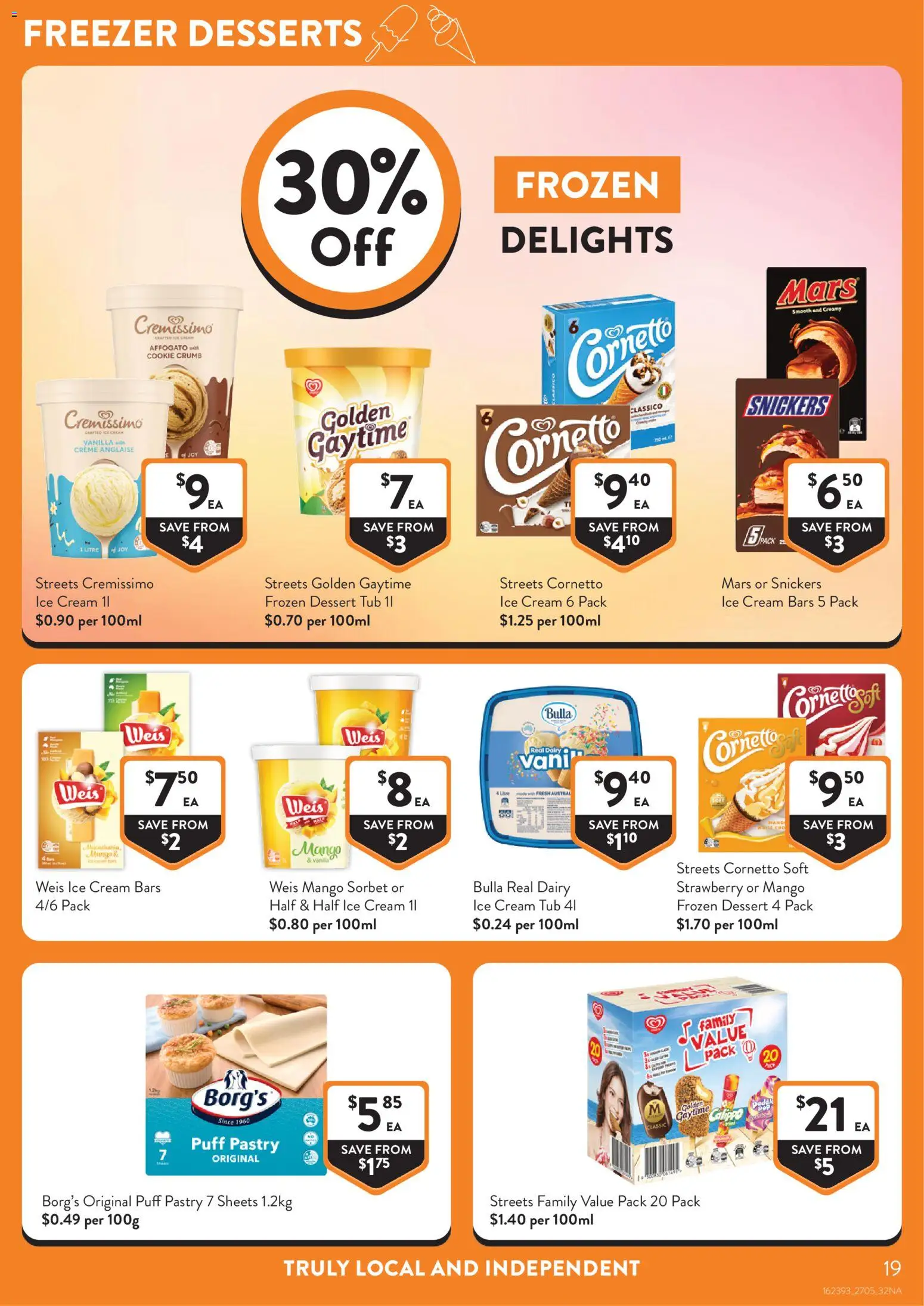 Foodworks catalogue - valid from 25.05.2026 | Page: 19 | Products: Cream, Pastry, Ice cream, Freezer