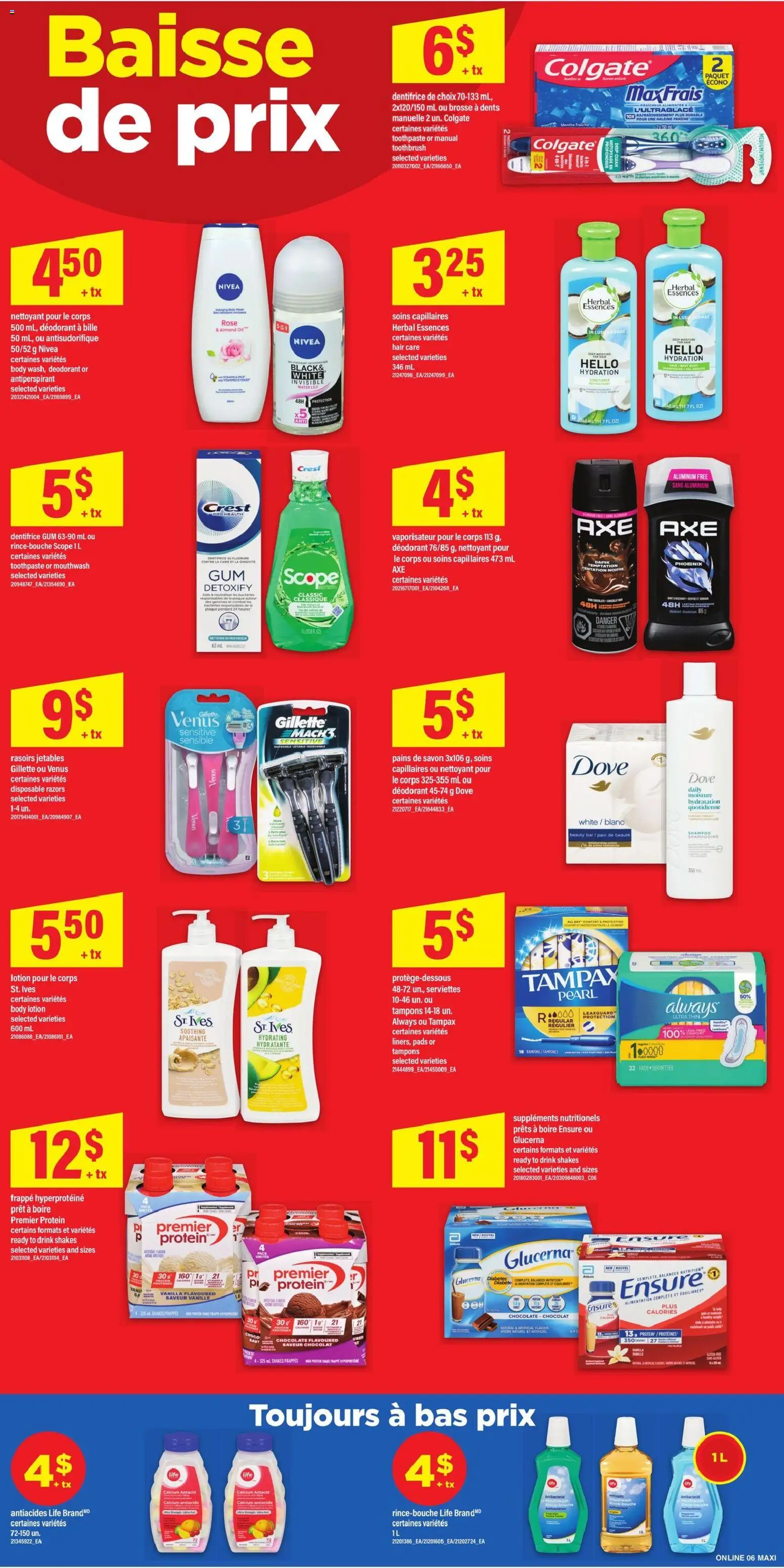 Maxi flyer valid from Jun 25, 2026 | Page: 9 | Products: Body lotion, Antiperspirant, Toothpaste, Mouthwash