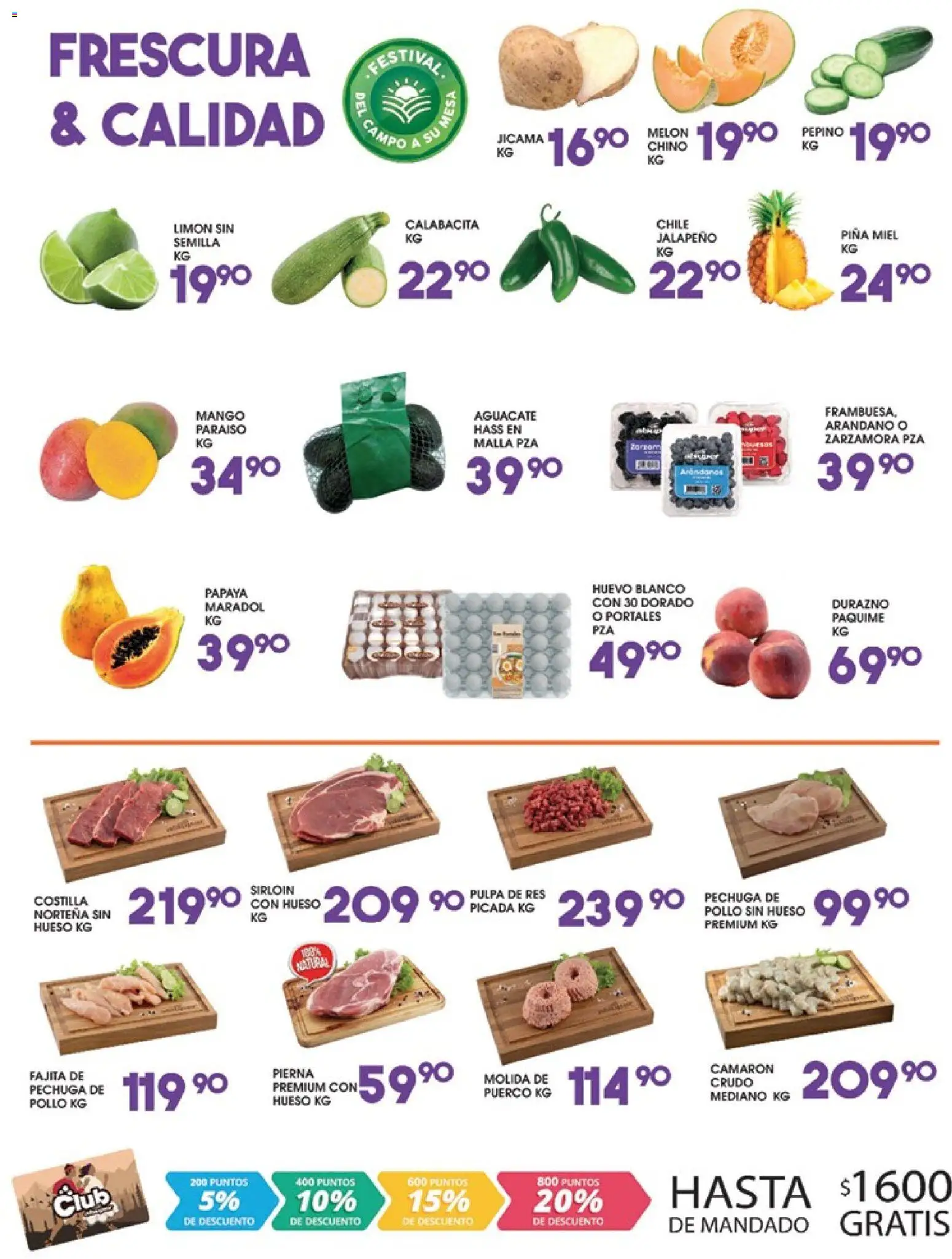 Nuevas ofertas de Alsuper válidas en toda la República Mexicana desde el 23/06/2026. ¡Encuentra las mejores ofertas en Alsuper folleto! | Página: 2 | Productos: Limón, Mango, Aguacate, Res