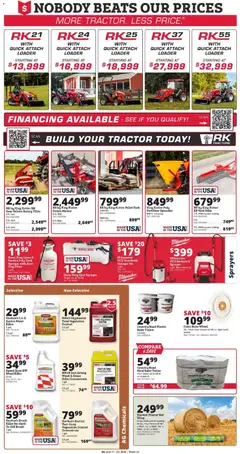 Preview of Rural King weekly ads valid from 11.06.2026 | Page: 6 | Products: Rake, Mower, Brush, Backpack
