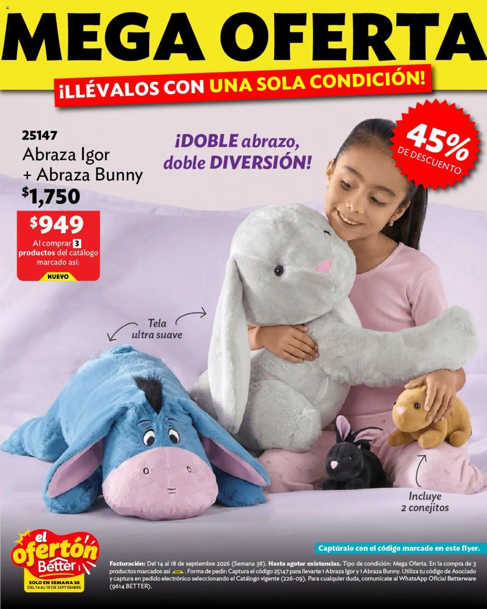Nuevas ofertas de Betterware válidas en toda la República Mexicana desde el 14/09/2026. ¡Encuentra las mejores ofertas en Betterware catálogo El Ofertón! | Página: 2
