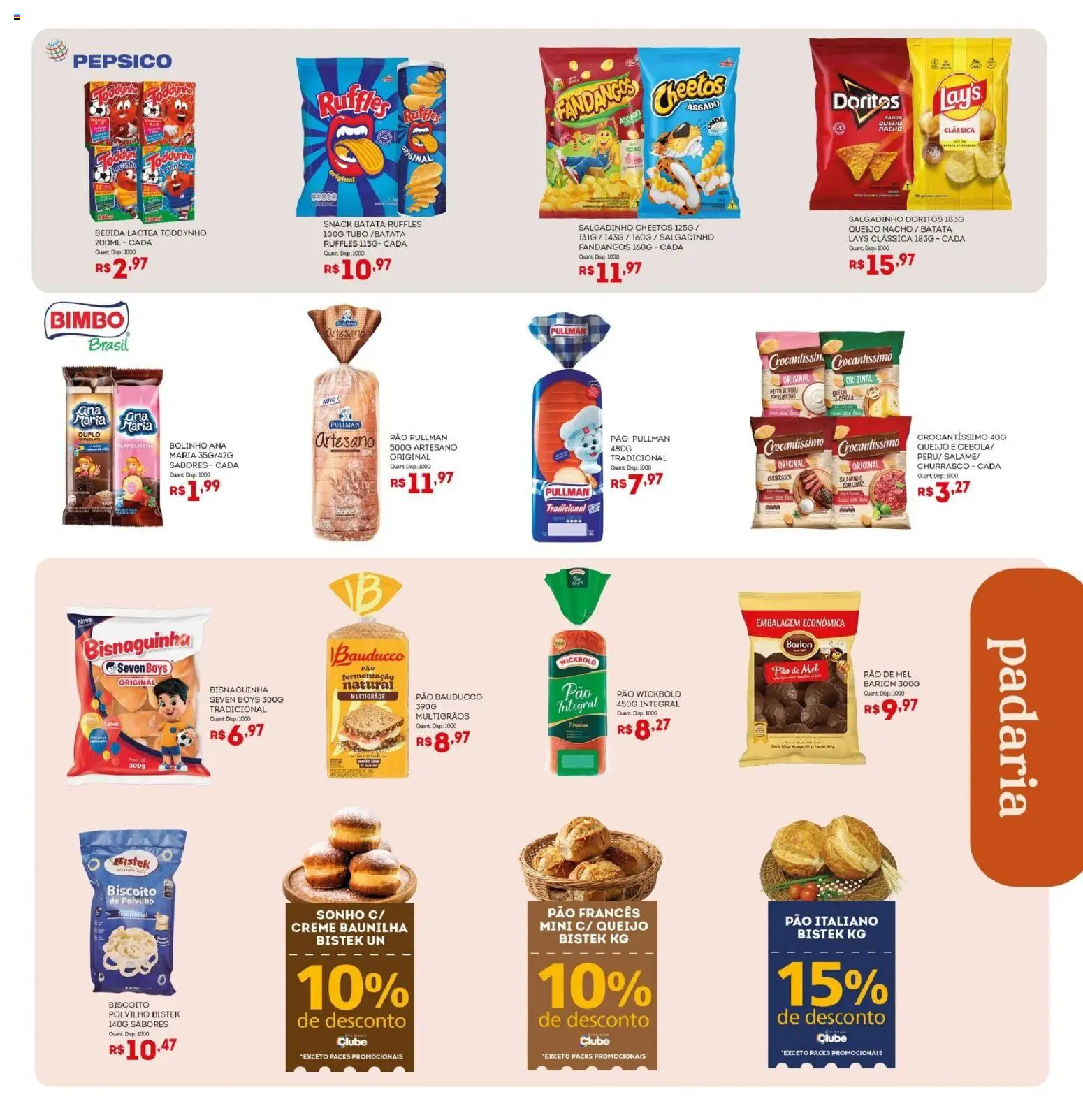 Bistek Supermercados Folheto - válido de 01/07/2026 | Página: 5 | Produtos: Polvilho, Queijo, Pão, Creme