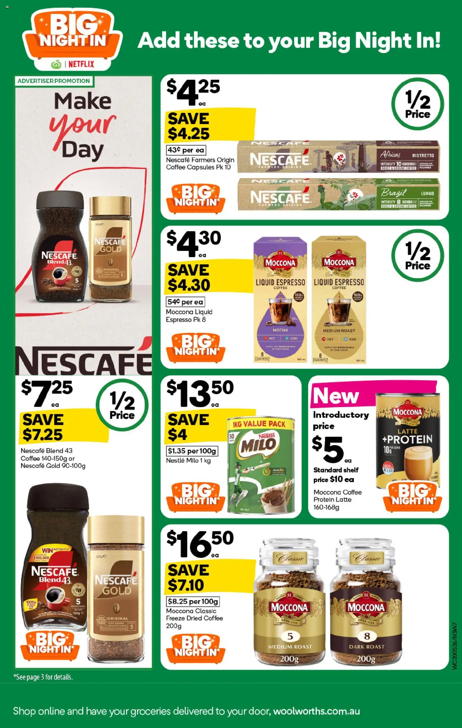 Woolworths catalogue - valid from 20.05.2026 | Page: 7 | Products: Coffee, Water, Moccona, Nescafe
