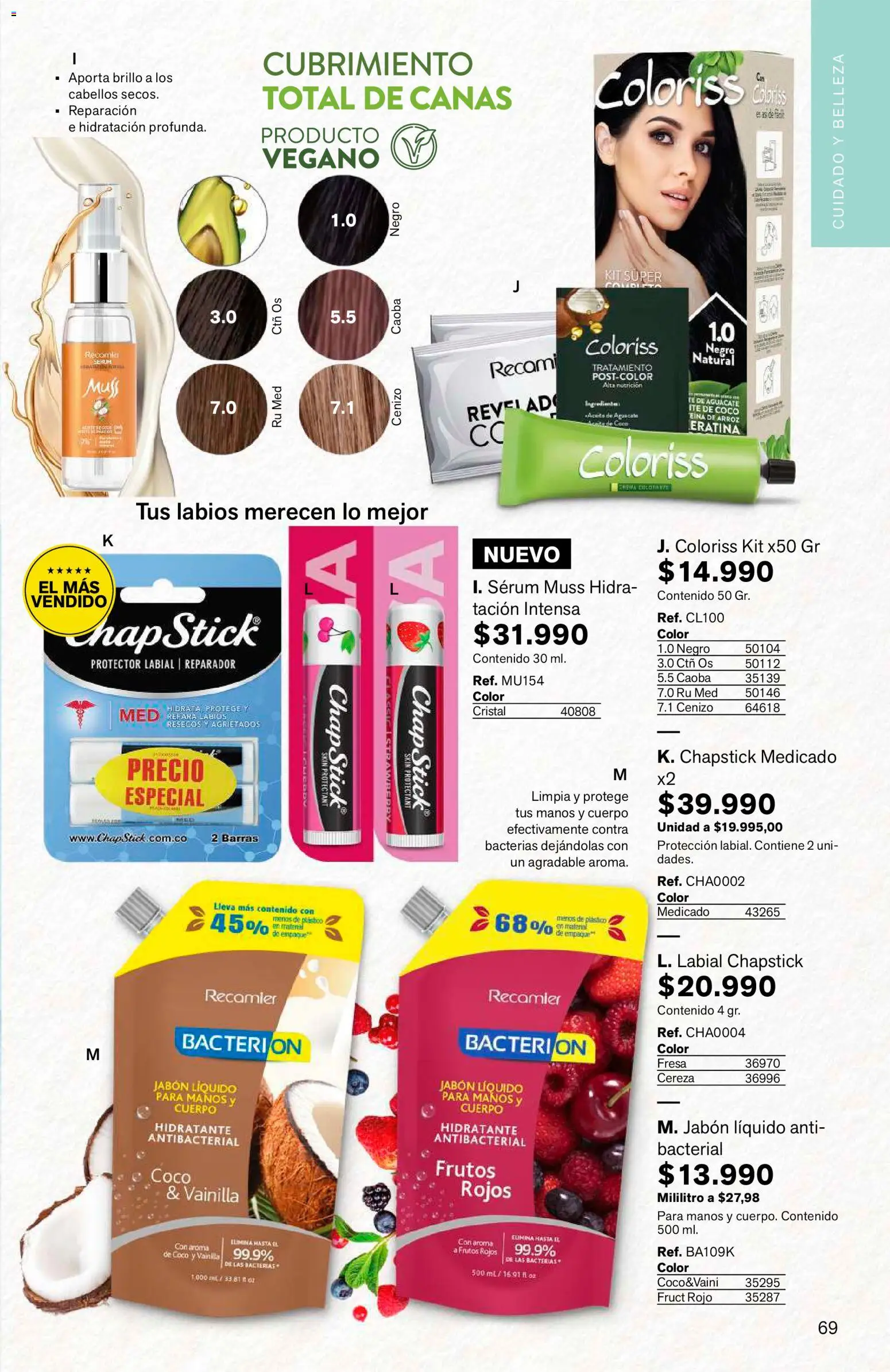 Leonisa revista - valida desde el 25/06/2026 | Página: 69 | Productos: Arroz, Fresa, Coco, Jabón