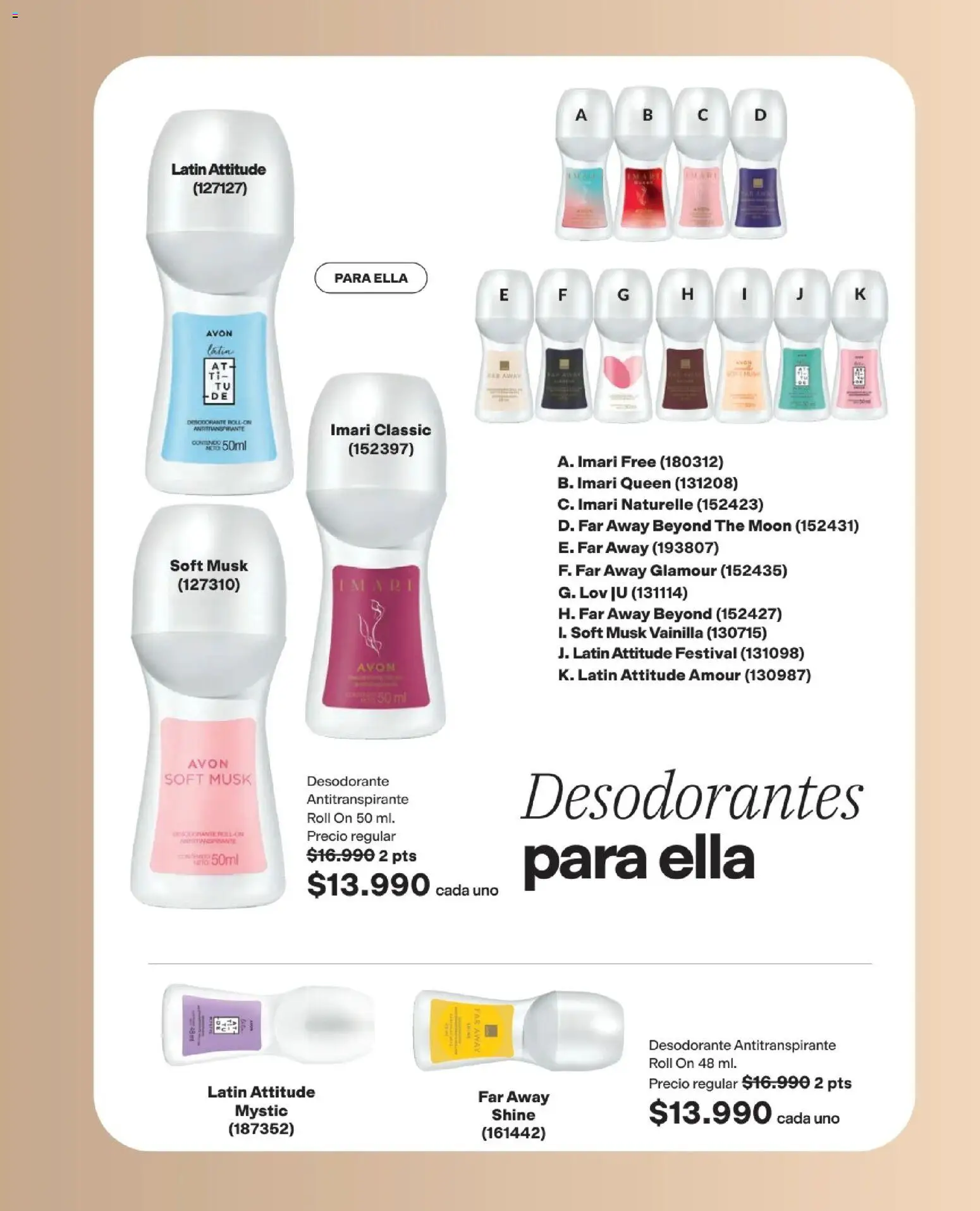 Avon revista - valida desde el 01.08.2026 | Página: 163 | Productos: Desodorante, Antitranspirante