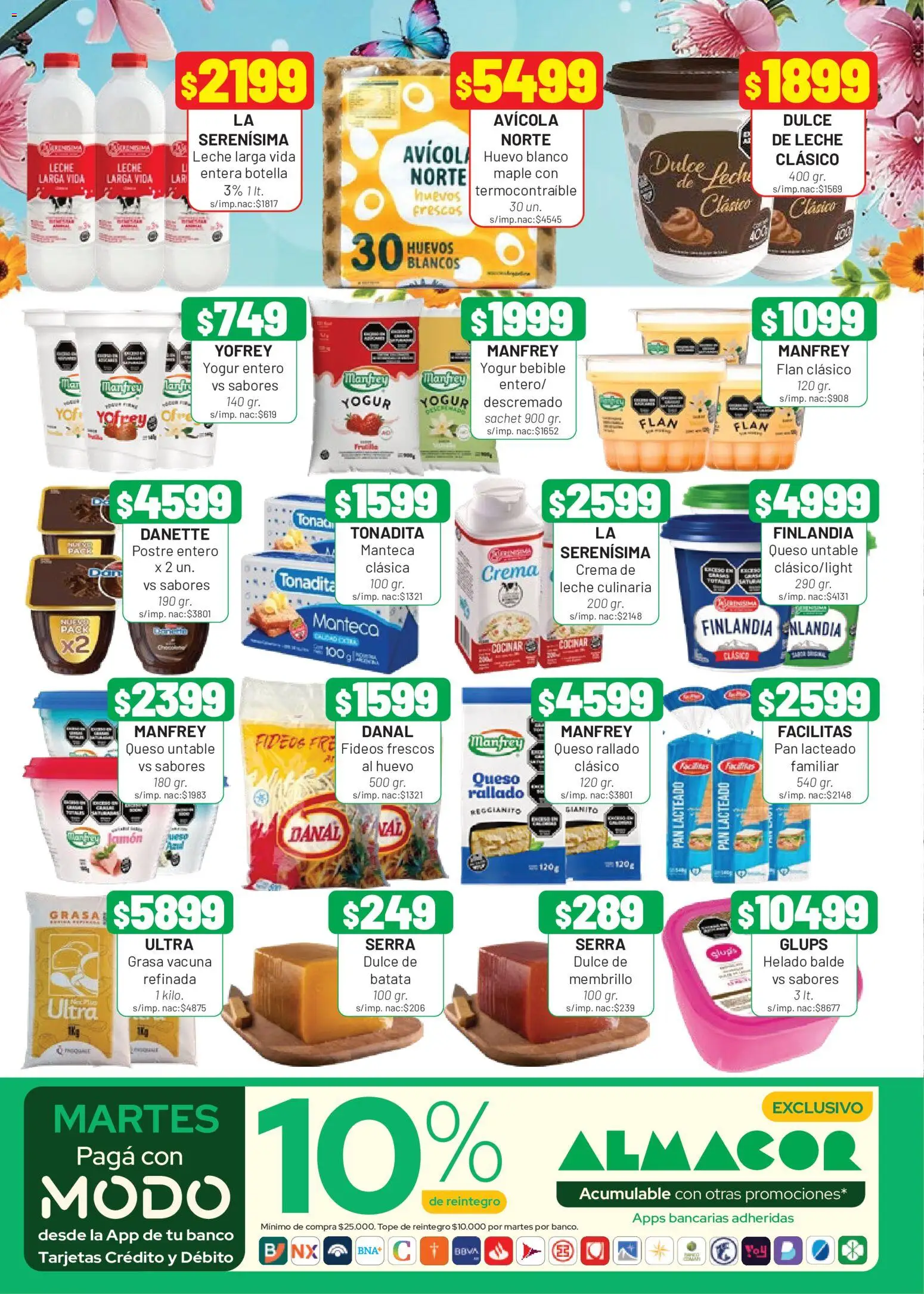 Almacor catálogo │ válido desde el 17/09/2026 | Página: 2 | Productos: Queso rallado, Huevo, Manteca, Queso