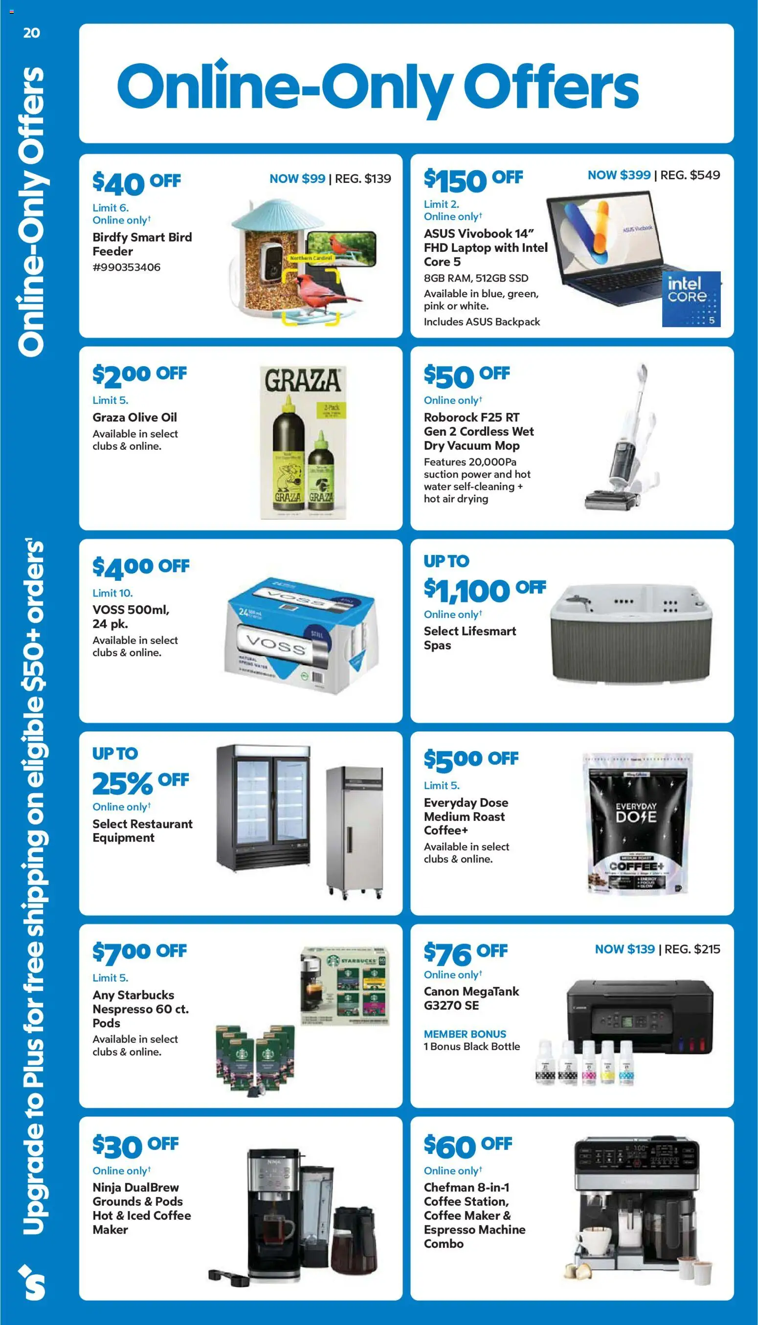 Sam's Club Weekly Ad - valid from 08/26/2026 | Page: 20 | Products: Vacuum, Backpack, SSD, Coffee maker