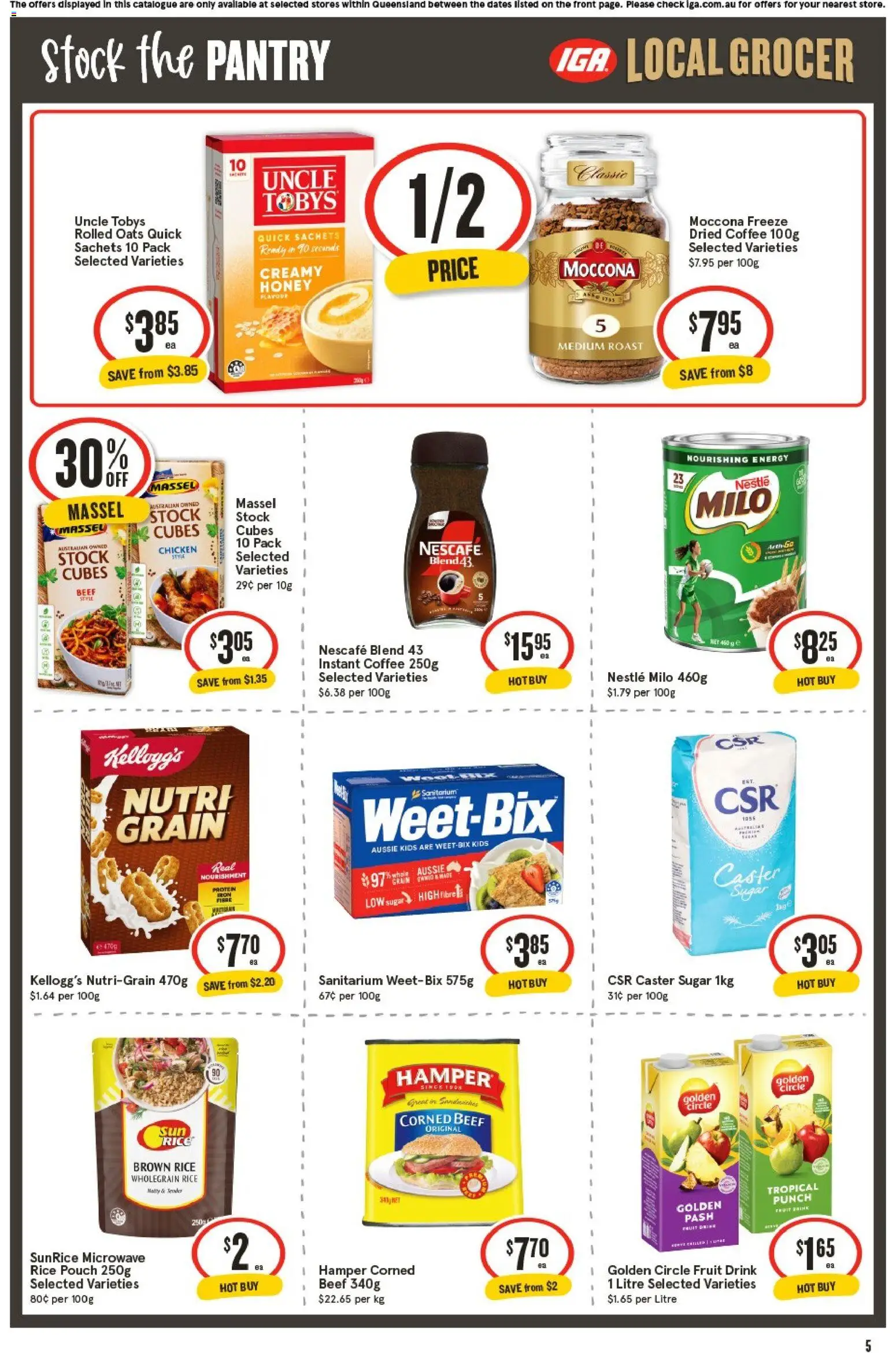 IGA catalogue - valid from 01/07/2026 | Page: 6 | Products: Coffee, Chicken, Sugar, Moccona