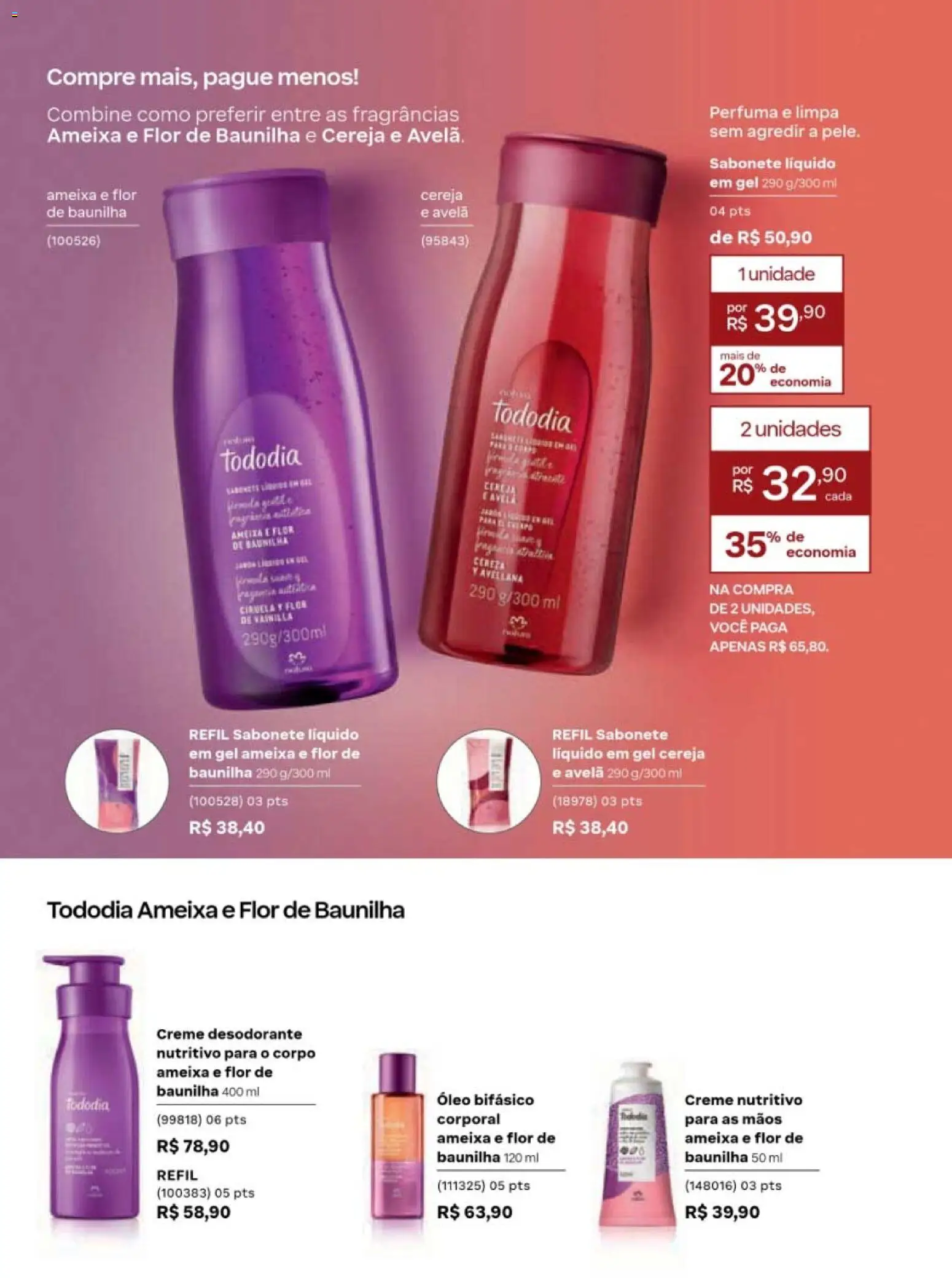 Natura Folheto - válido de 19/07/2026 | Página: 101 | Produtos: Cereja, Desodorante, Óleo, Sabonete líquido