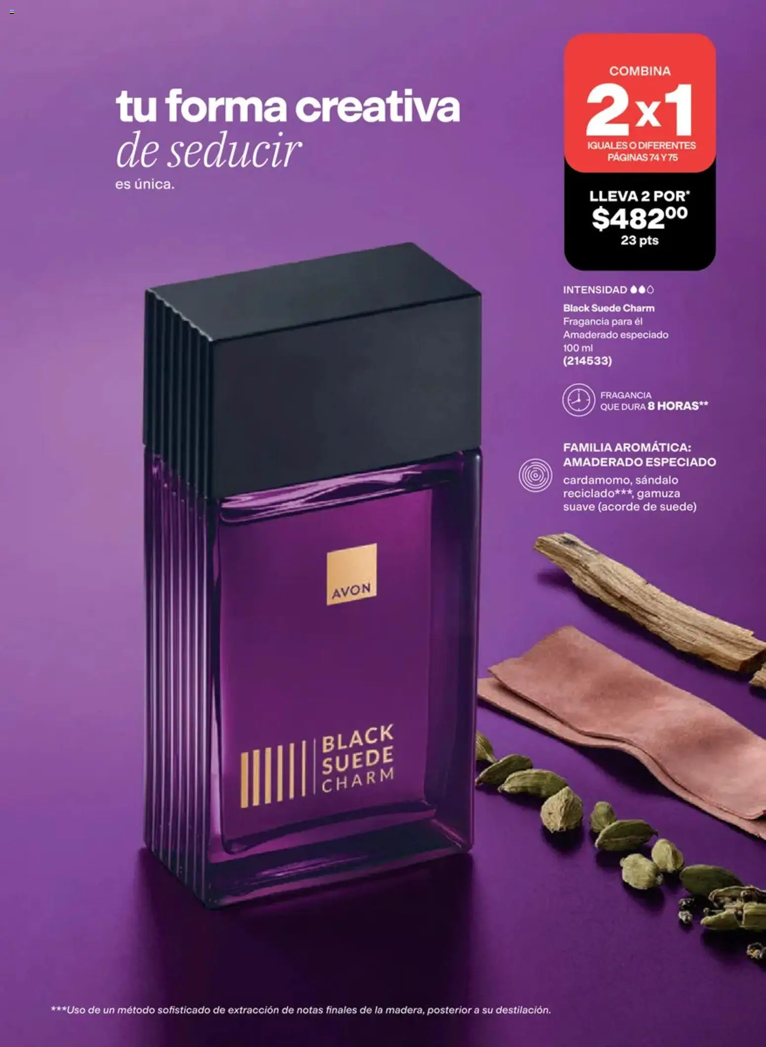 Nuevas ofertas de AVON válidas en toda la República Mexicana desde el 02/10/2026. ¡Encuentra las mejores ofertas en AVON campaña 15 2026! | Página: 75 | Productos: Gamuza, Fragancia