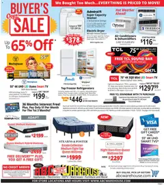 Preview of ABC Warehouse weekly ads valid from 07/19/2026