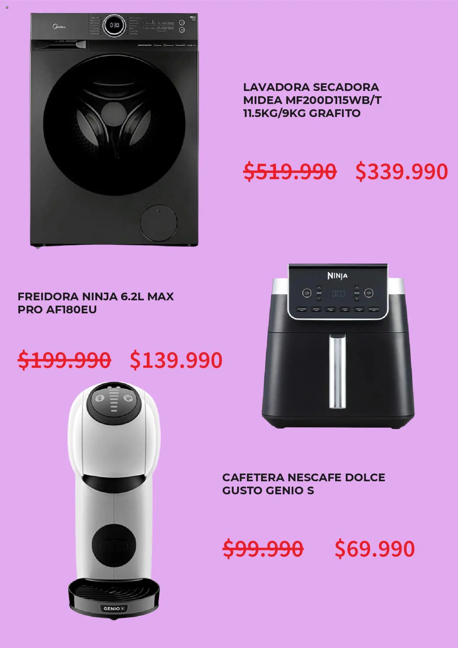 Ripley Cyber Monday │ válido desde el 05.10.2026 | Página: 4 | Productos: Lavadora, Secadora, Cafetera, Freidora