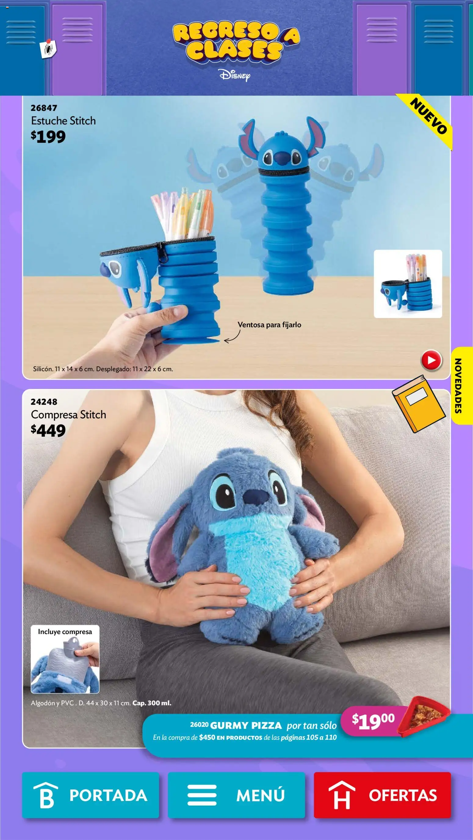 Nuevas ofertas de Betterware válidas en toda la República Mexicana desde el 03/08/2026. ¡Encuentra las mejores ofertas en Betterware campaña 8 2026! | Página: 109 | Productos: Estuche, Pizza, Algodón